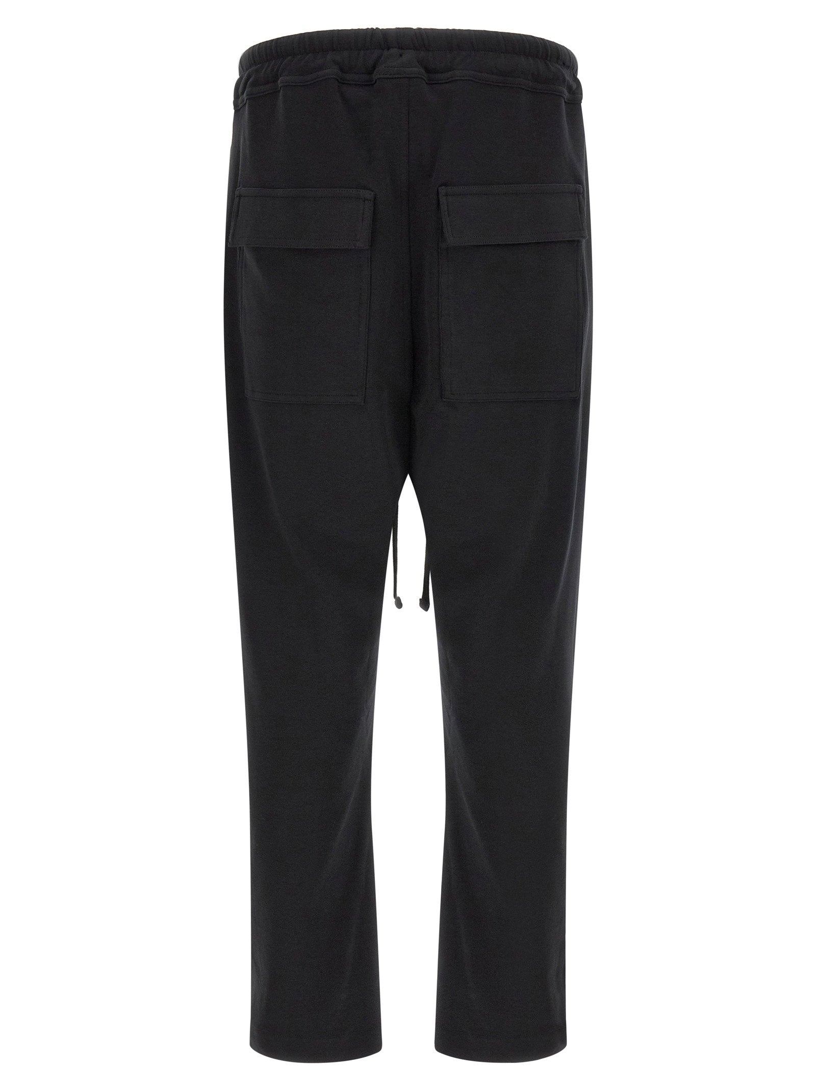 Thom Krom Organic Cotton Jersey Joggers — Black, view 2