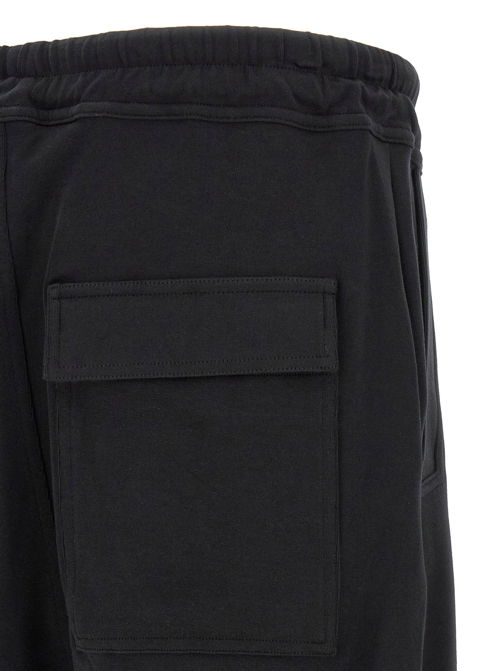 Thom Krom Organic Cotton Jersey Joggers — Black, view 4