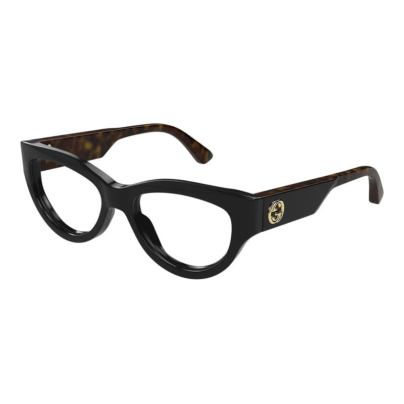 Gucci GG1665O001 Cat-Eye Acetate Eyeglasses — Black by Gucci