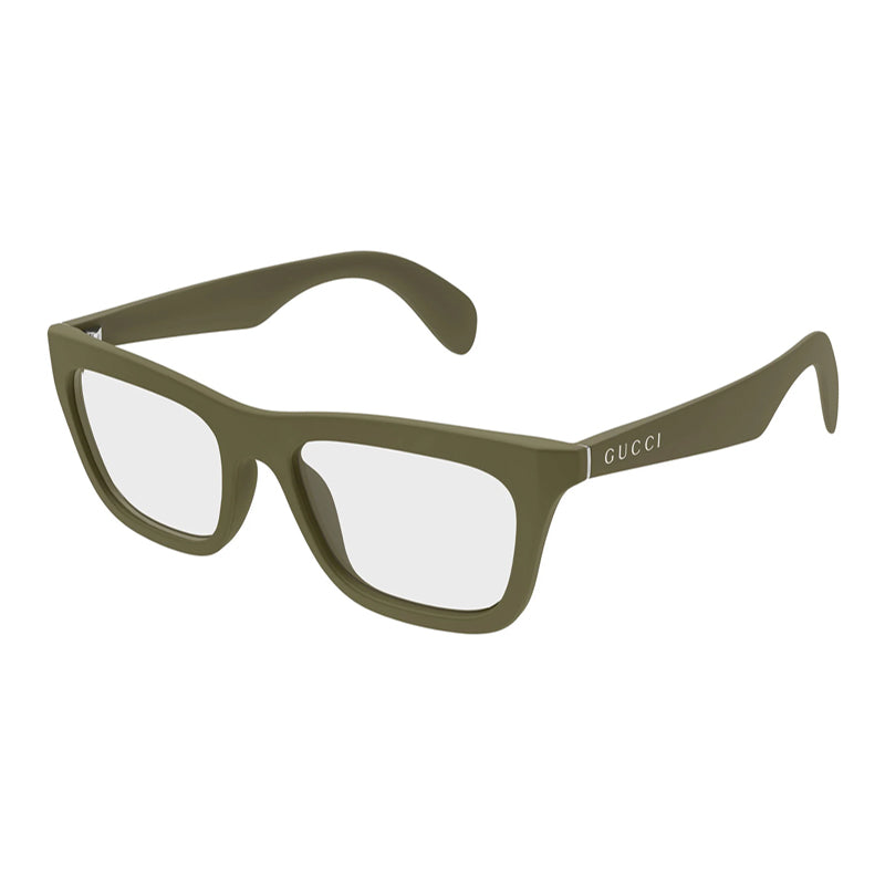 Gucci Square Frame Eyeglasses — Green by Gucci