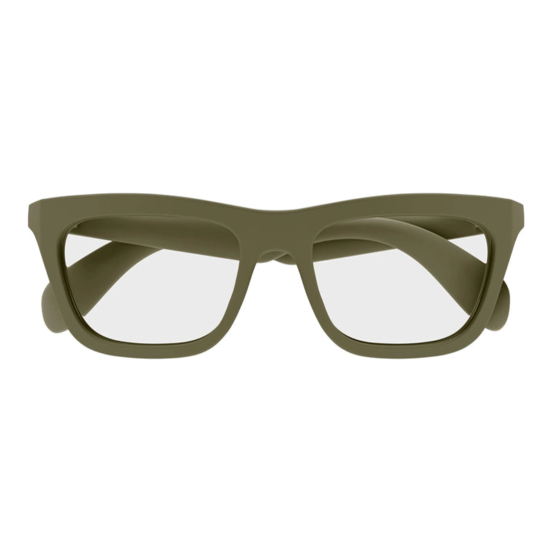 Gucci Square Frame Eyeglasses — Green, view 2