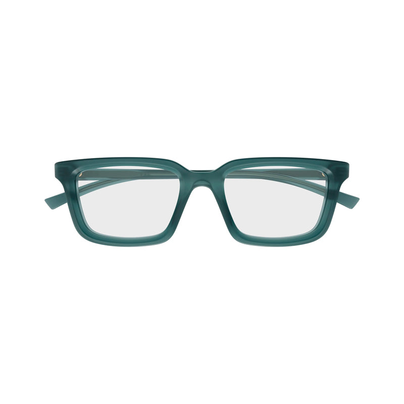 Gucci Square-Frame Optical Eyeglasses — Green, view 2