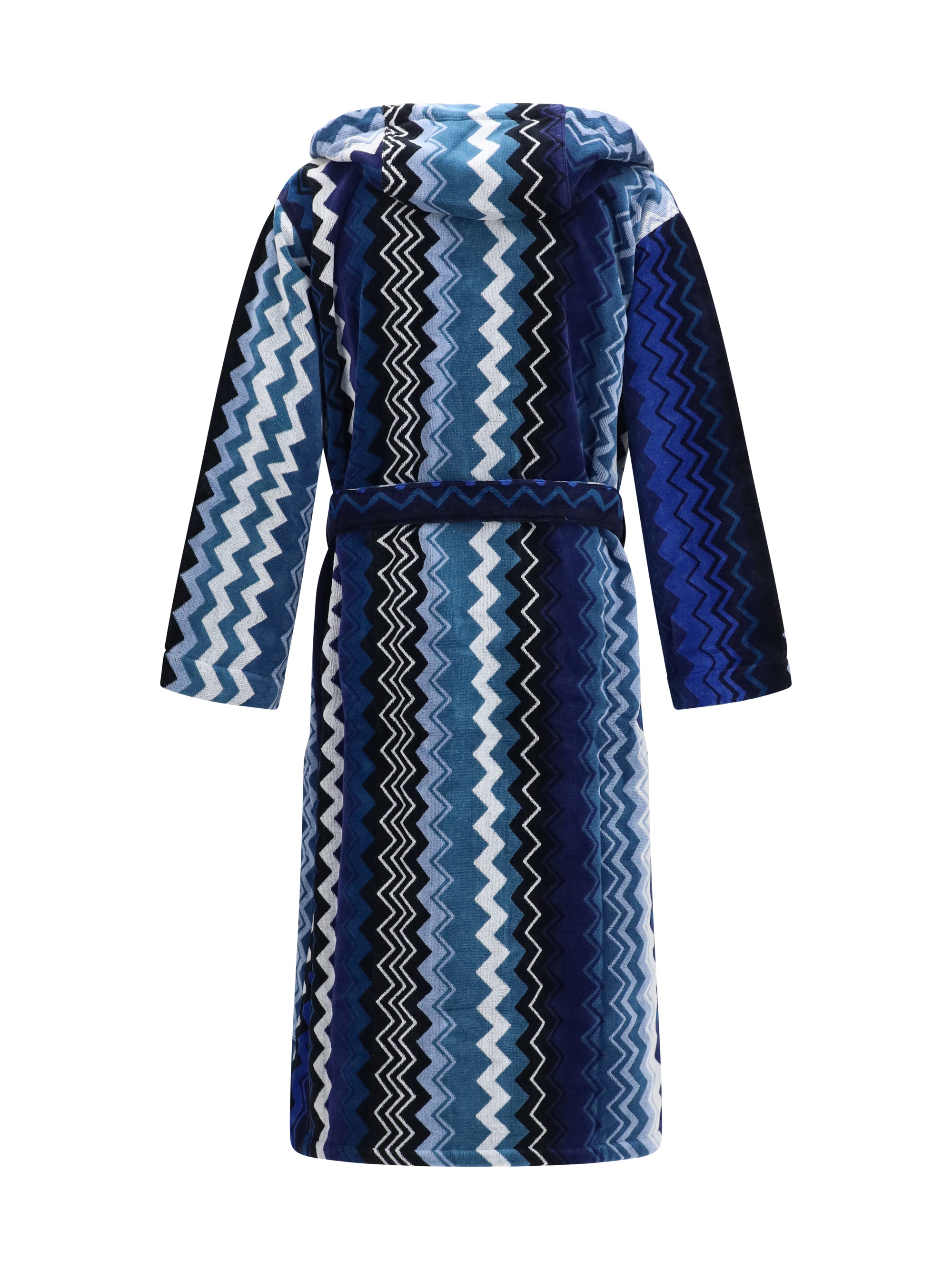 Missoni Giacomo Bathrobe — Blue - M, view 2