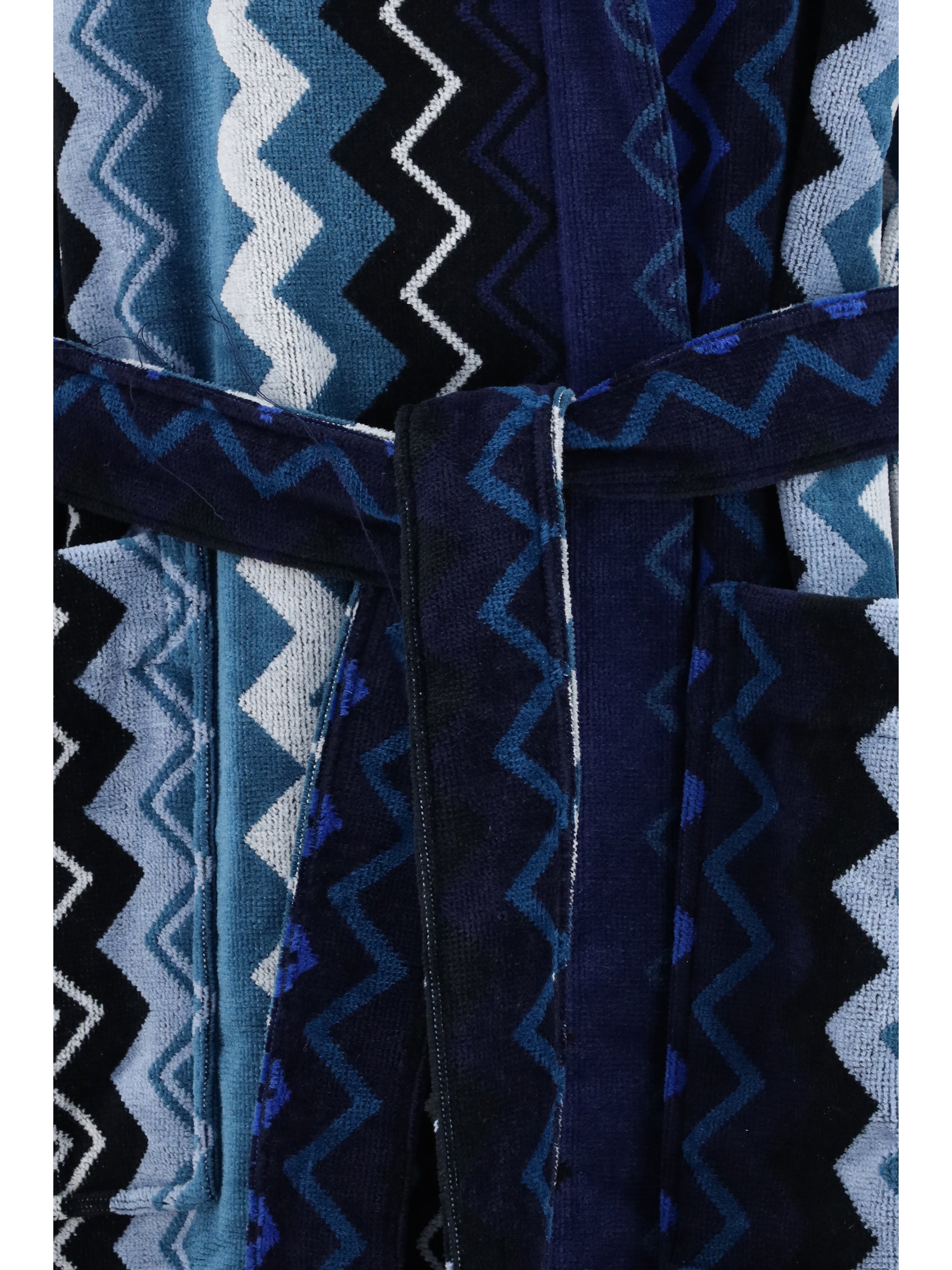 Missoni Giacomo Bathrobe — Blue - M, view 3