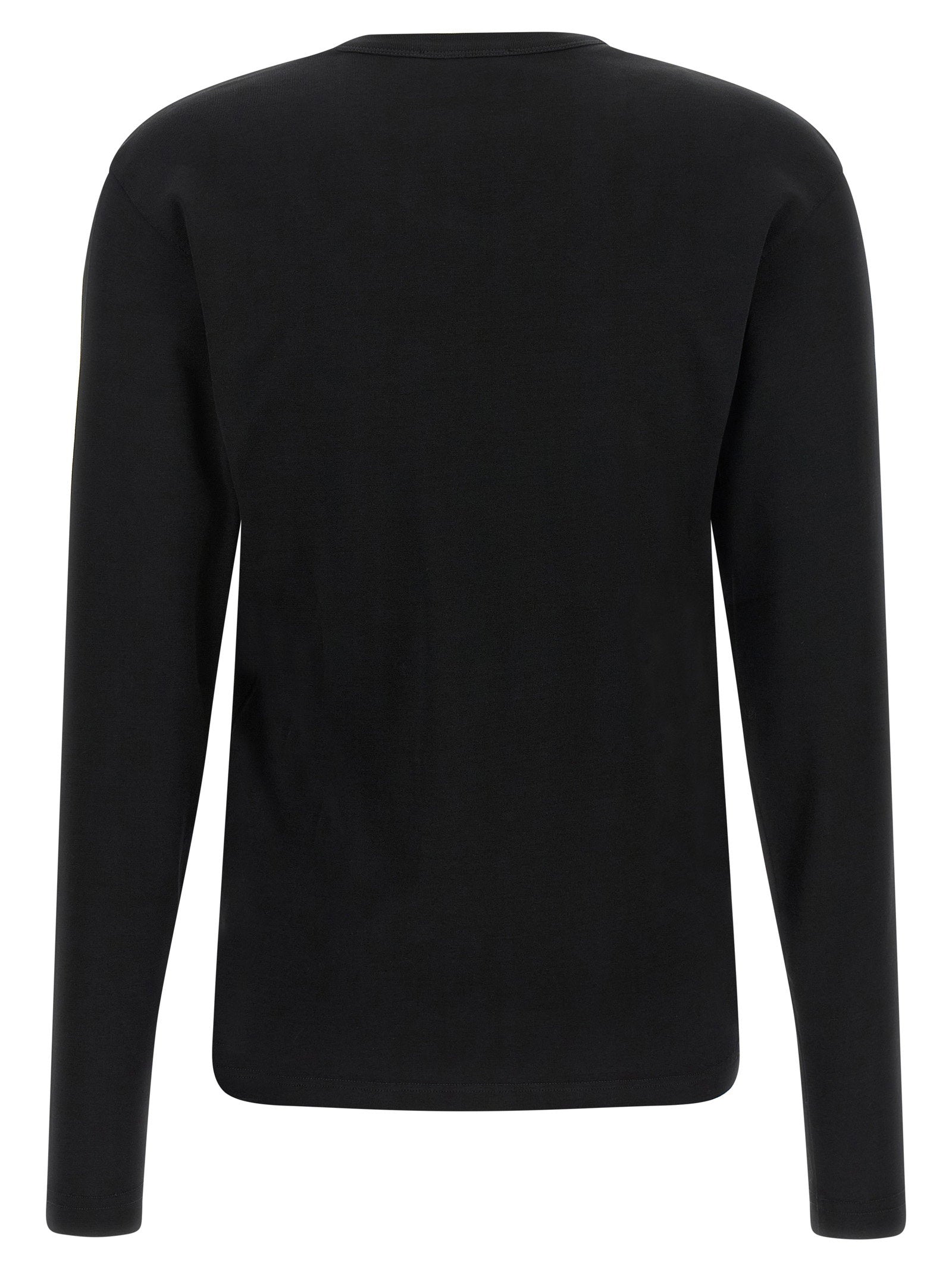 Lemaire Cotton Jersey Crewneck Sweater — Black, view 2