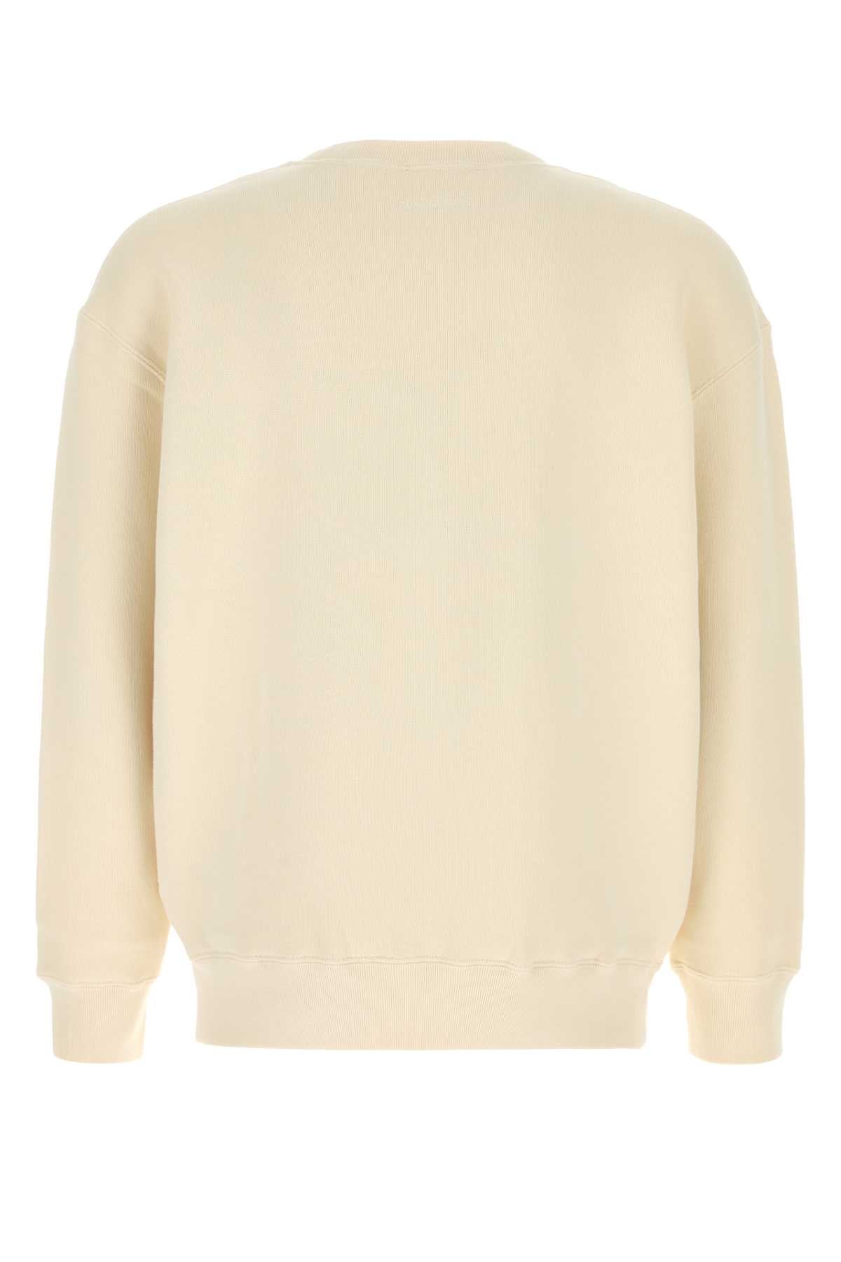 JW Anderson Graphic Cotton Sweatshirt — Beige, view 2
