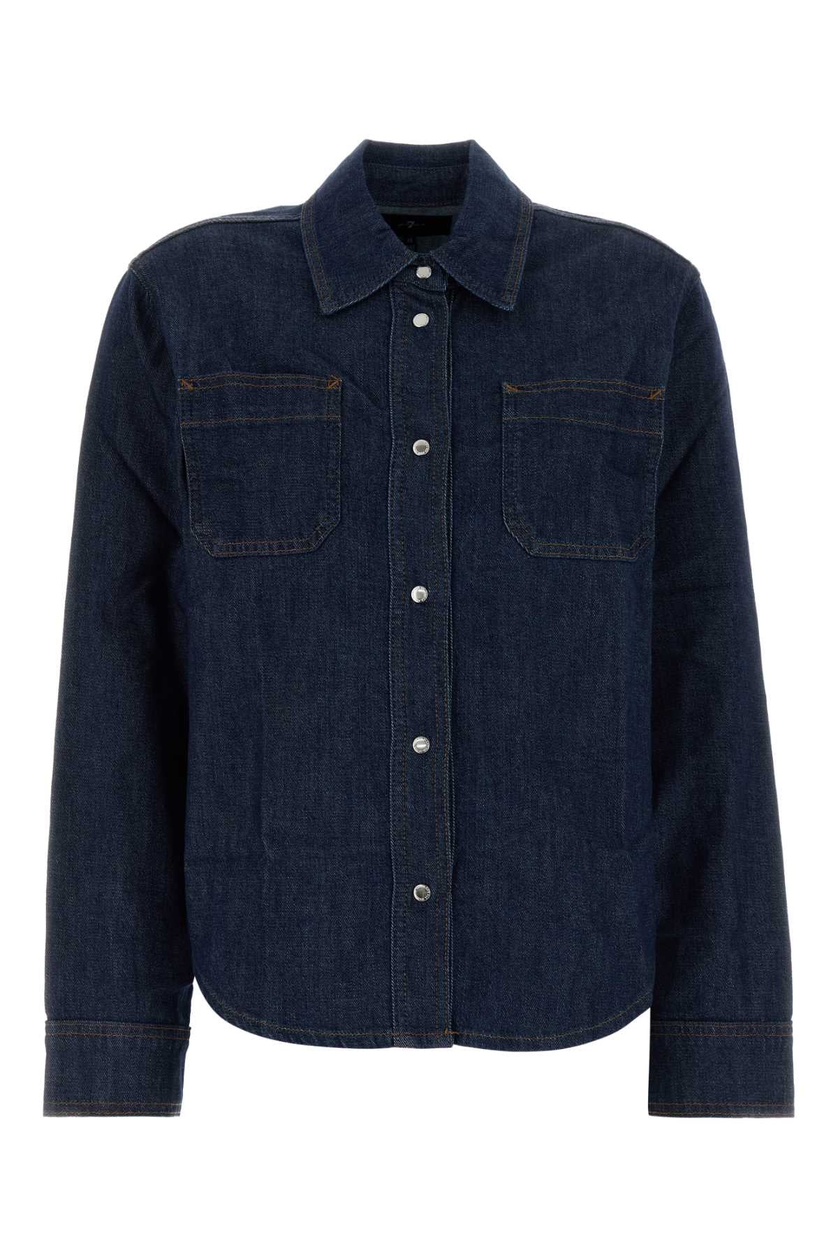 Seven For All Mankind Utility Shirt — Navy by Seven For All Mankind