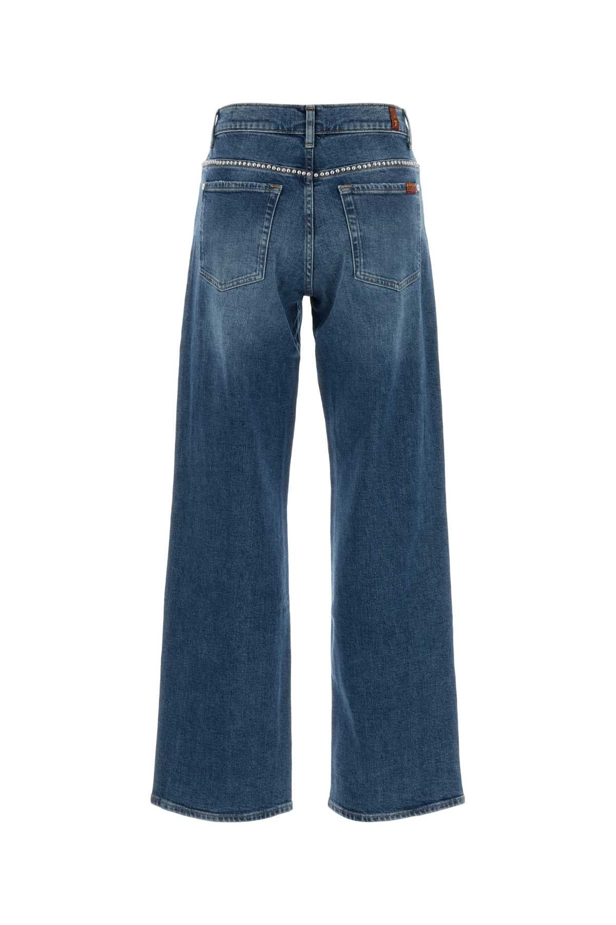 Seven For All Mankind Borchia Jeans — Blue, view 2