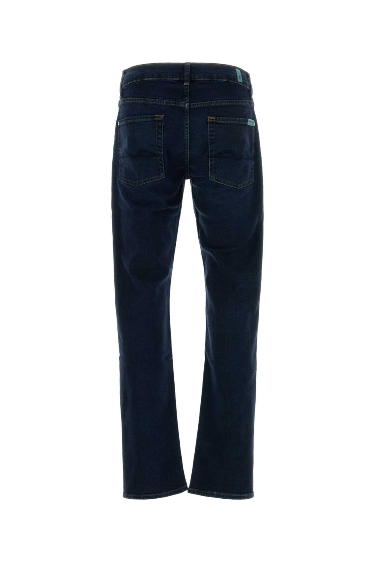 Seven For All Mankind Straight Jeans — Navy, view 2