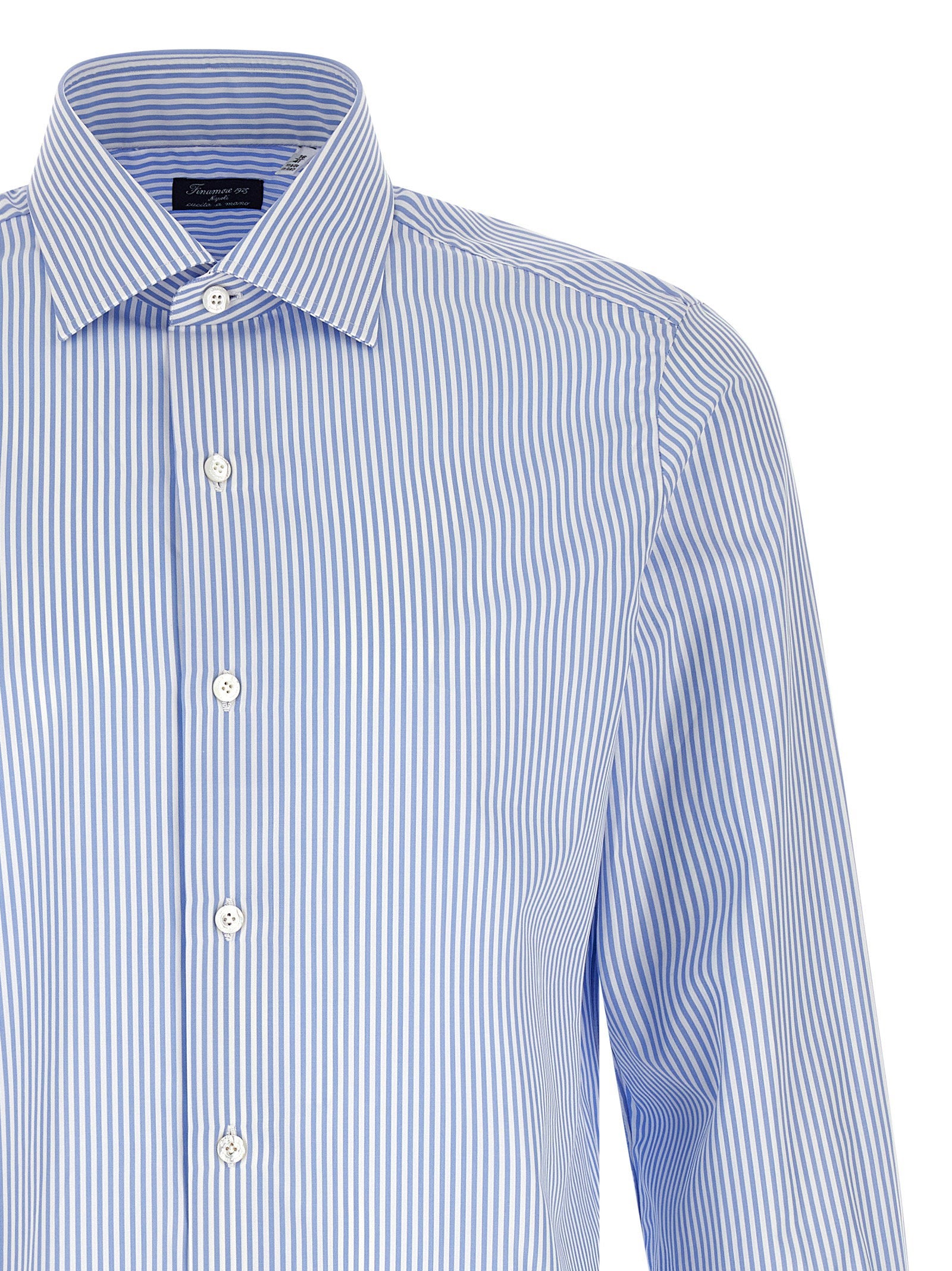 Finamore Napoli Shirt — Blue, view 3