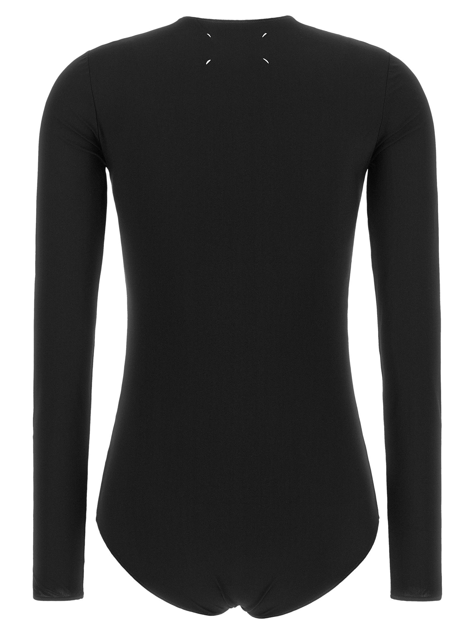 Maison Margiela Technical Stretch Jersey Bodysuit — Black - 38 IT, view 2