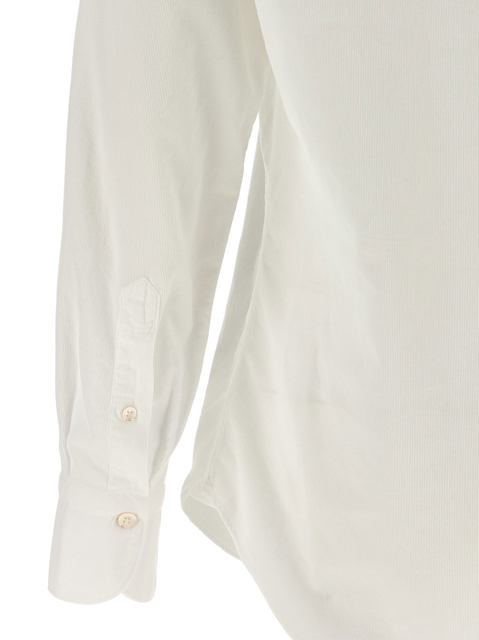 Finamore Gaeta Shirt — cream, view 4