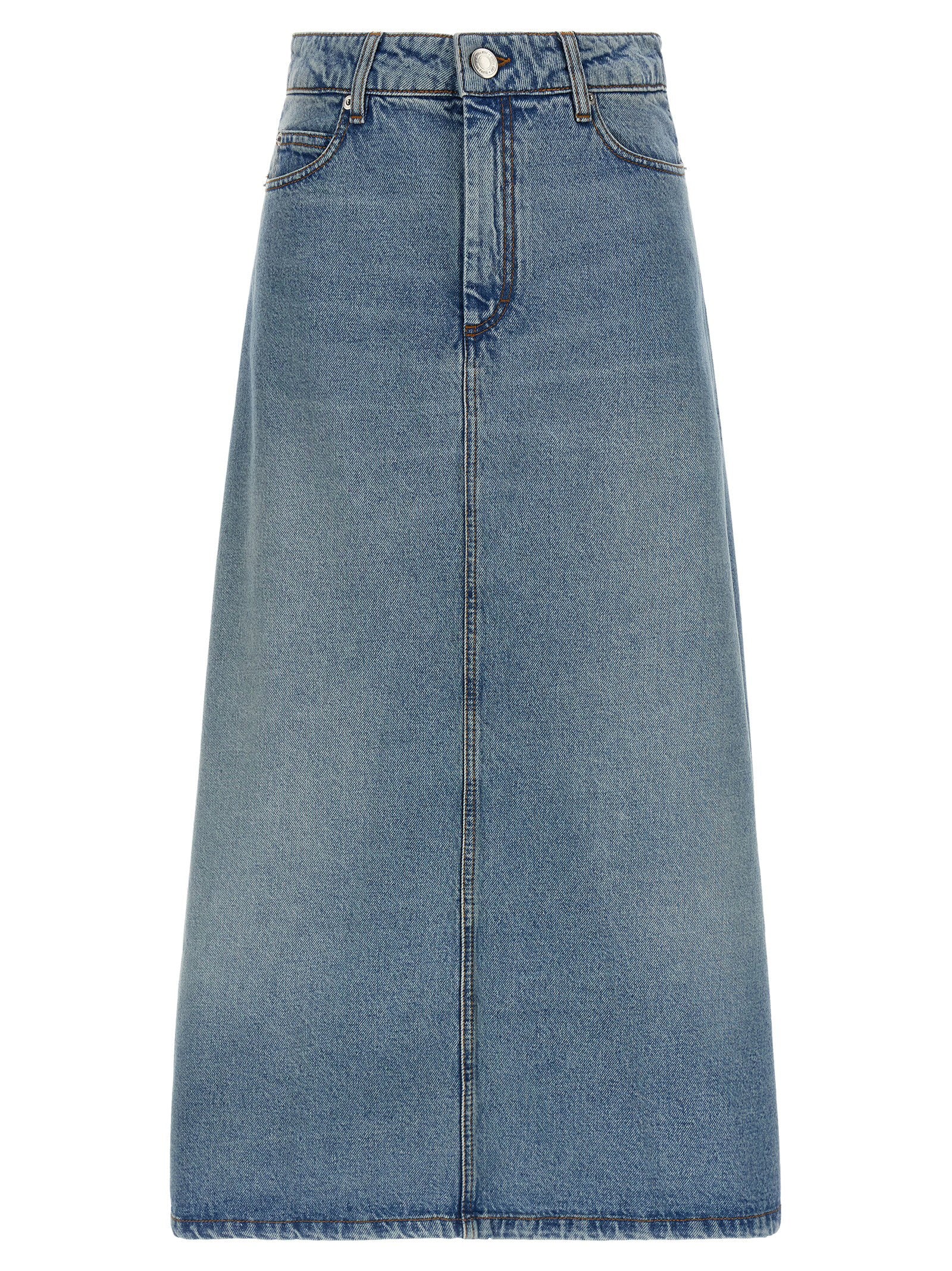 Ami Paris Trapeze Skirt — Blue by AMI Paris