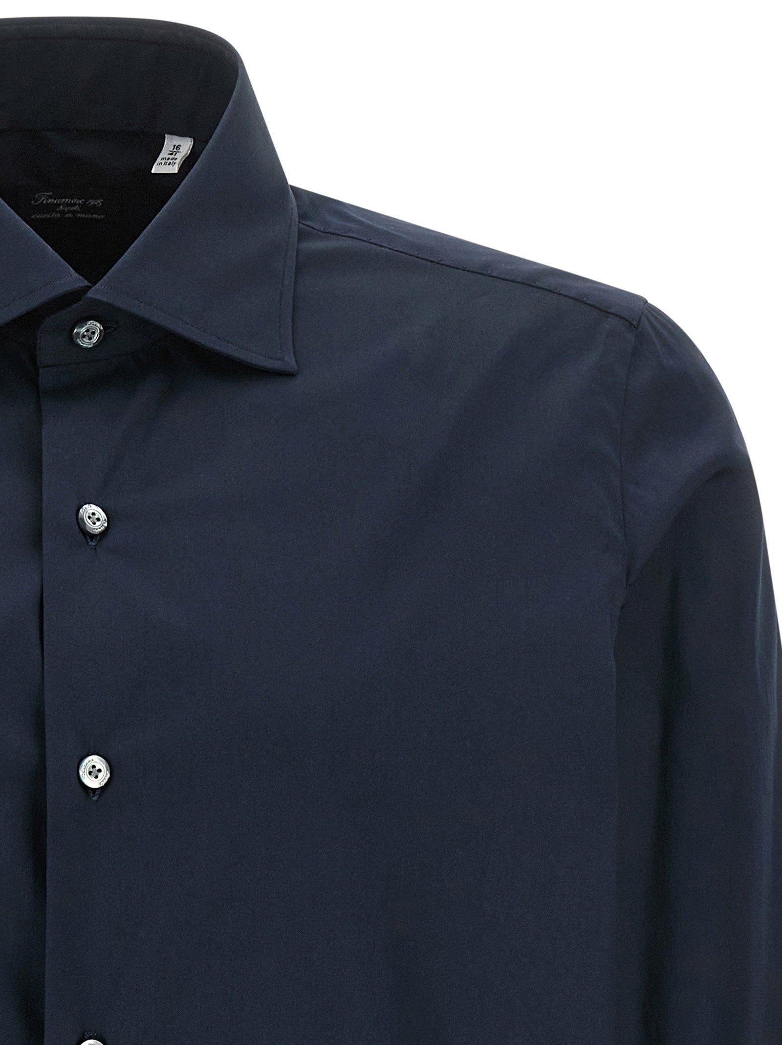 Finamore Napoli Shirt — Navy, view 3