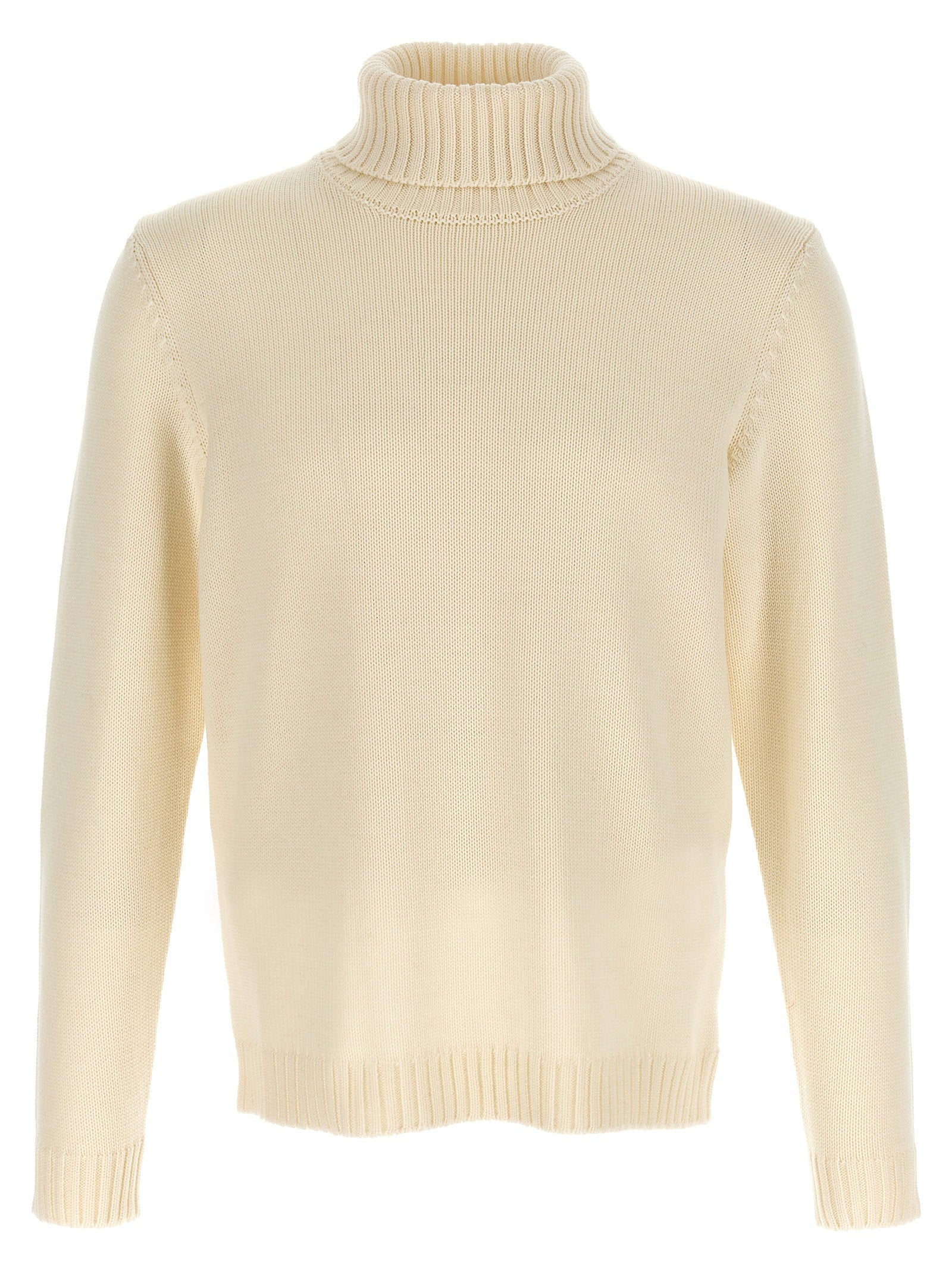 Zanone Wool Turtleneck Sweater — Cream by Zanone