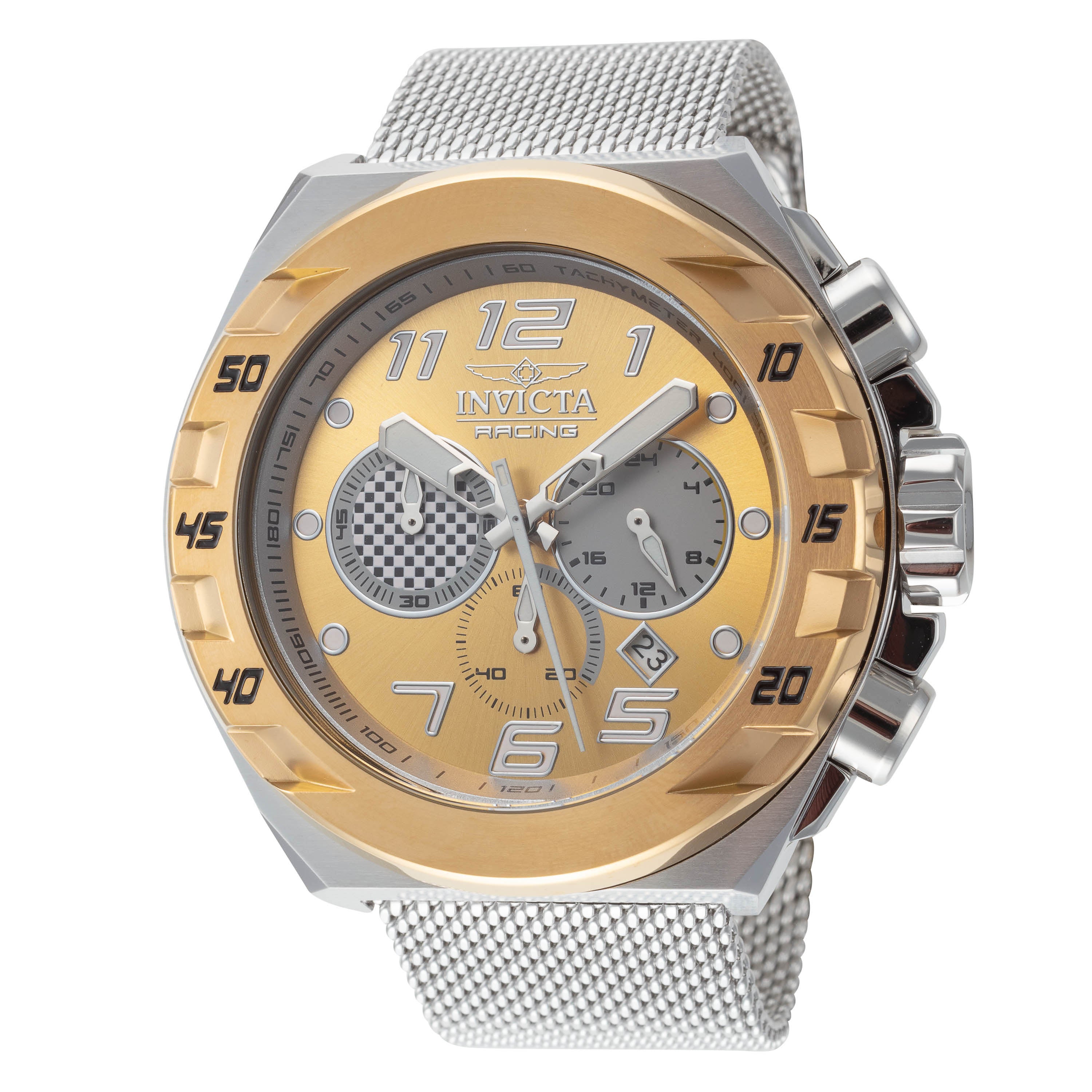 Preloved - Invicta Gold Chronograph Racing Watch — Gold by Preloved - Invicta