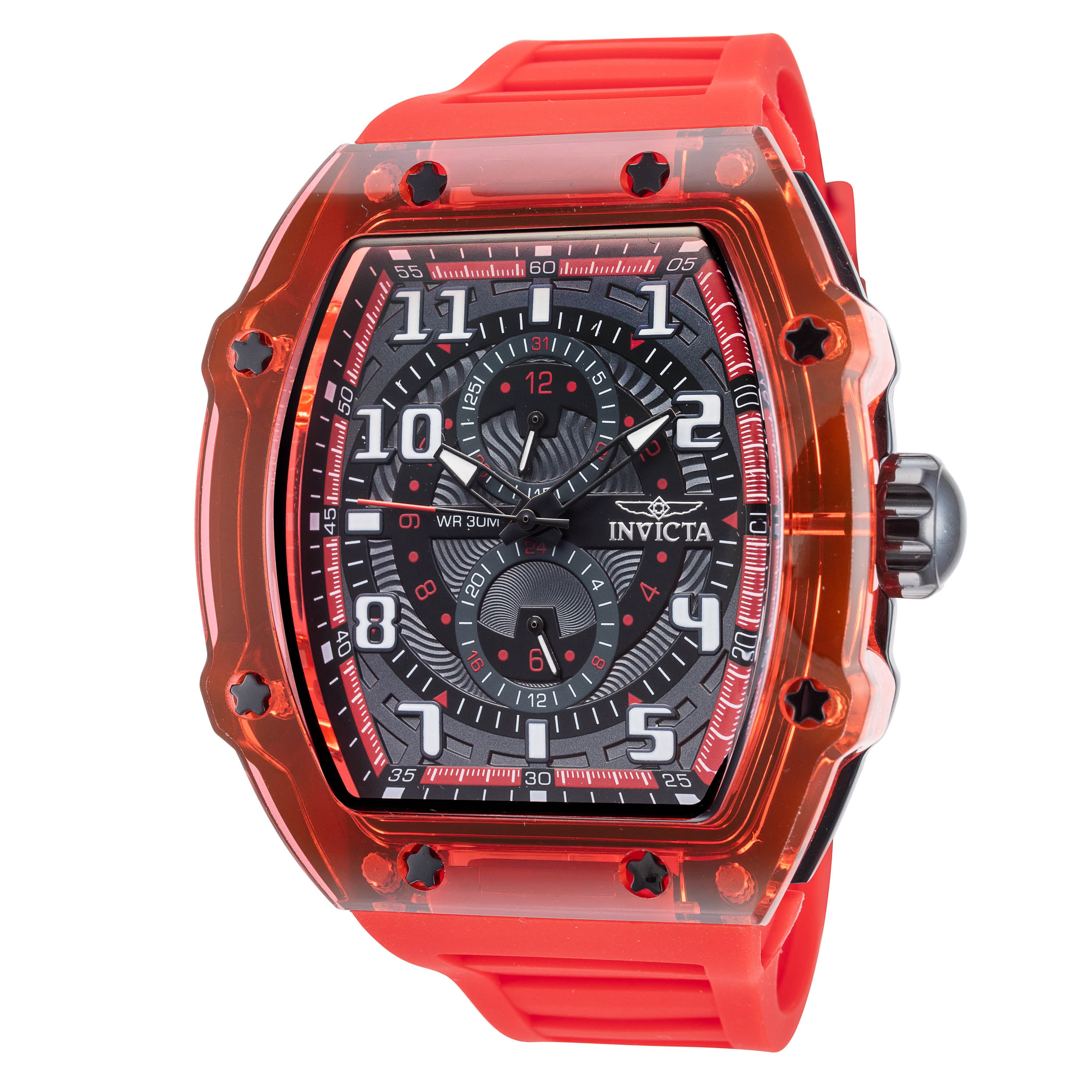 Preloved - Invicta Quartz Racing Watch — Red by Preloved - Invicta