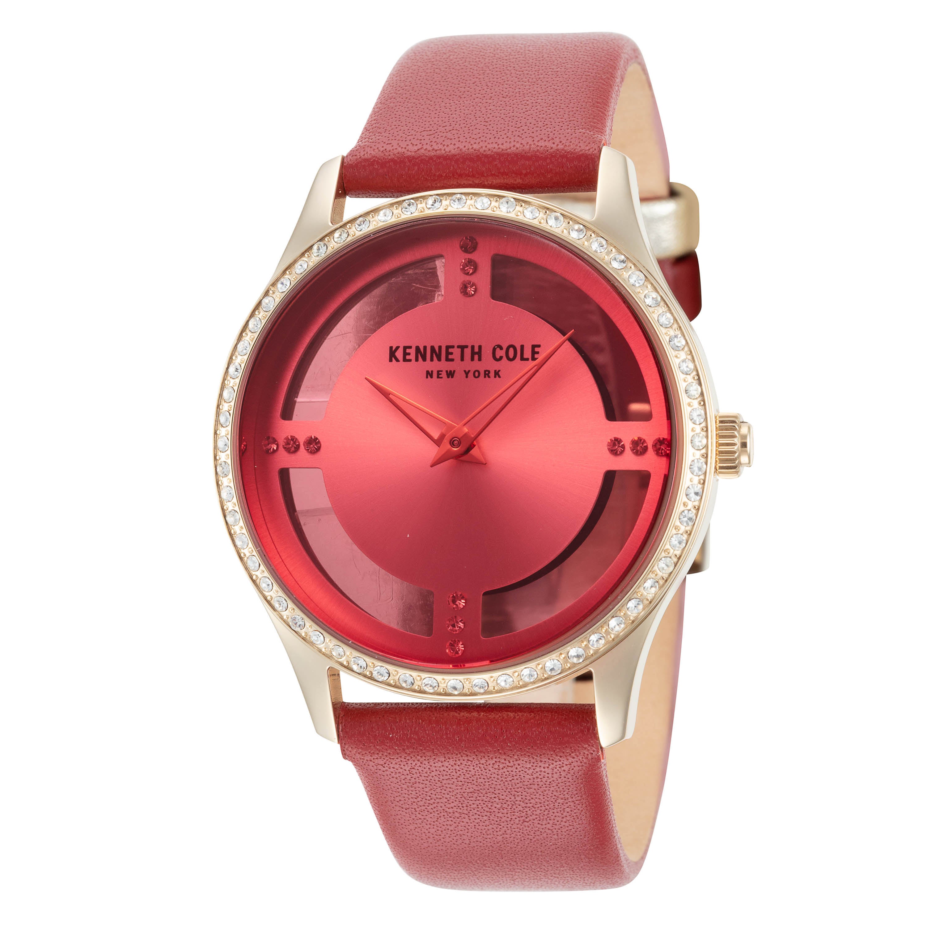 Preloved - Kenneth Cole Crystal-Set Quartz Watch — Red by Preloved - Kenneth Cole