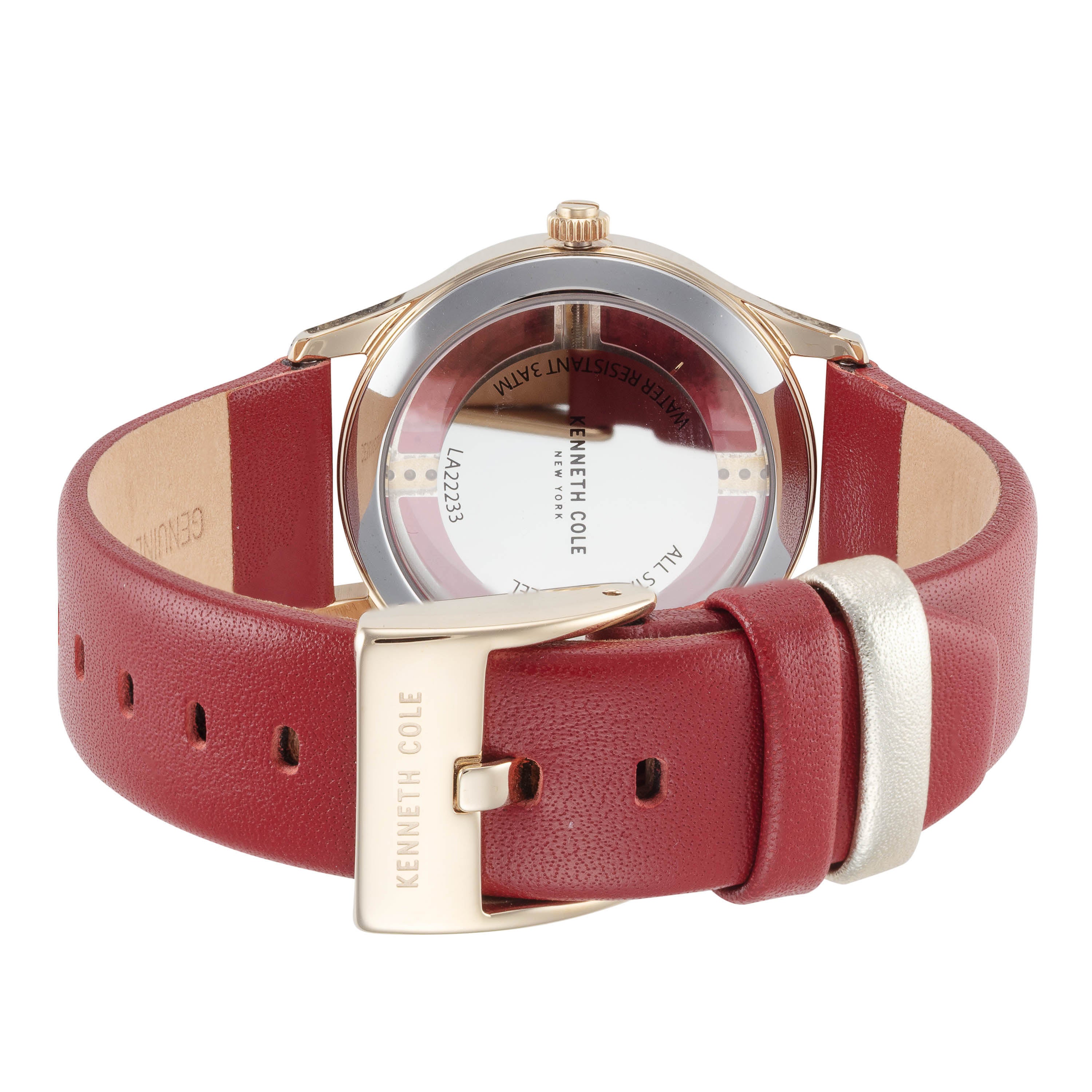 Preloved - Kenneth Cole Crystal-Set Quartz Watch — Red, view 3