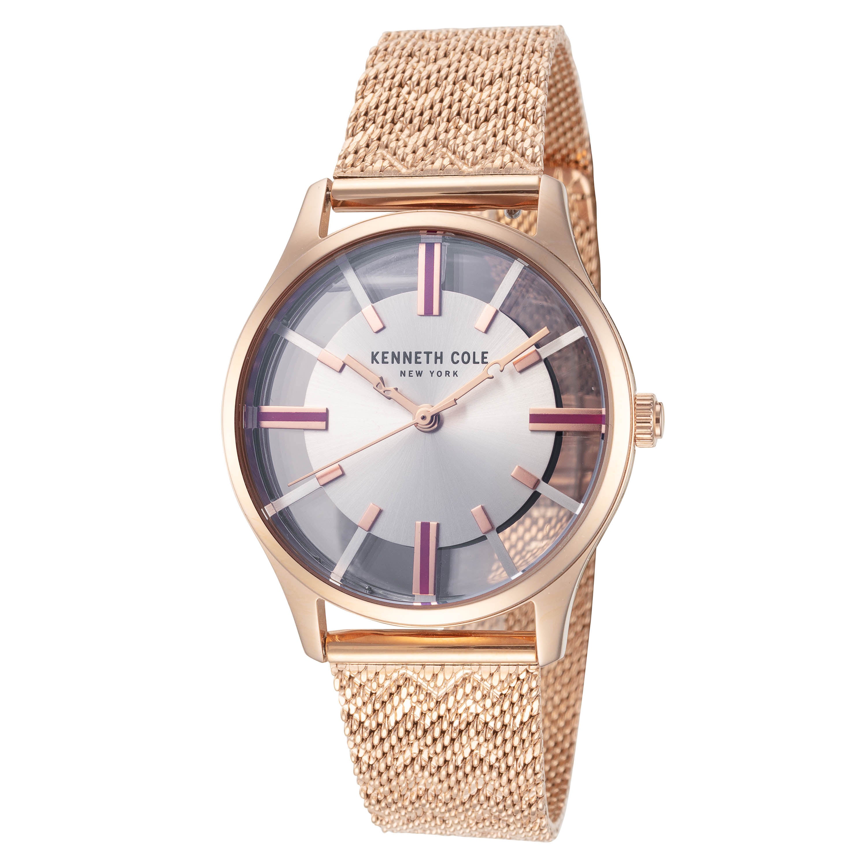 Preloved - Kenneth Cole Rose Gold Mesh Watch — Rose gold by Preloved - Kenneth Cole