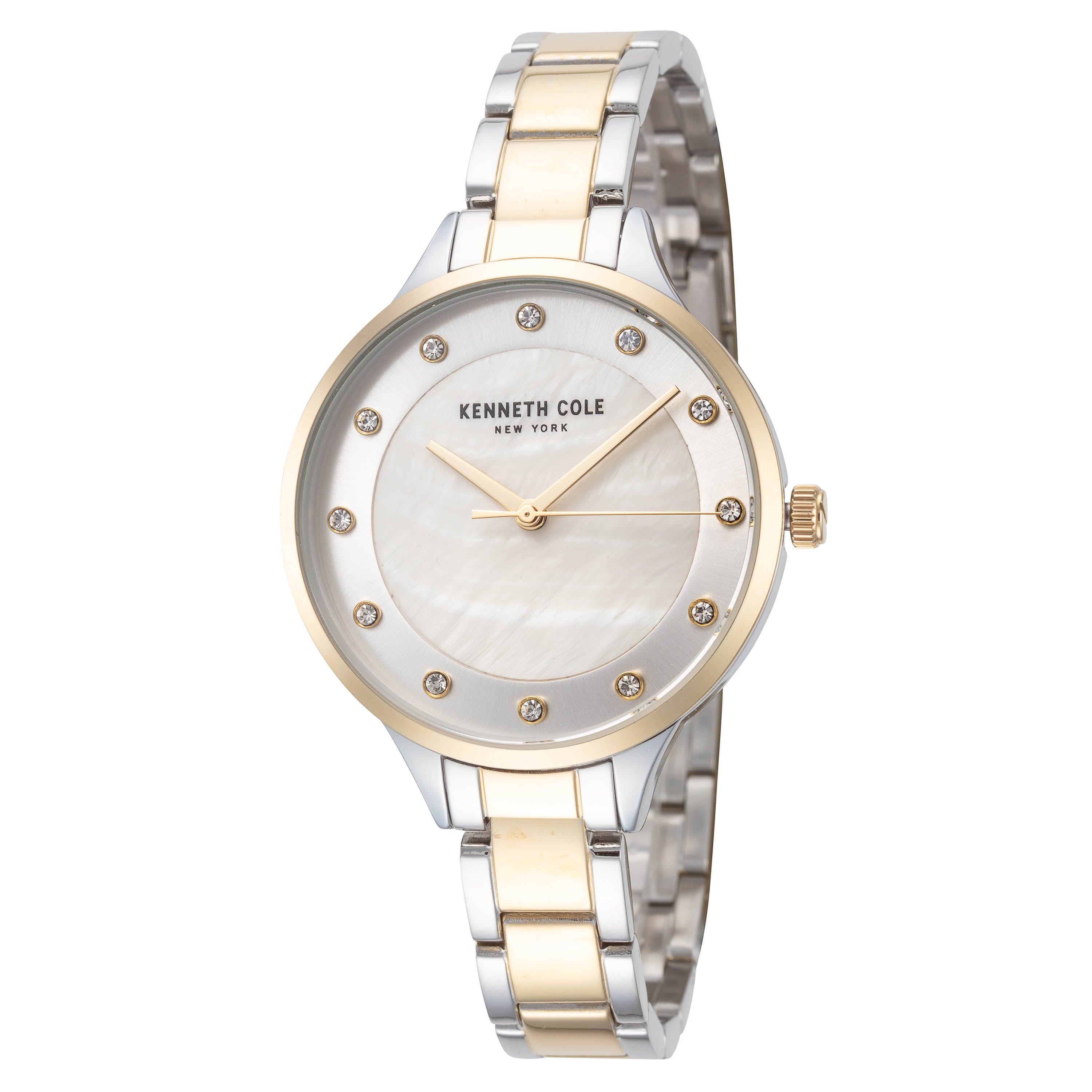Preloved - Kenneth Cole Diamond-Accented Quartz Watch — White by Preloved - Kenneth Cole