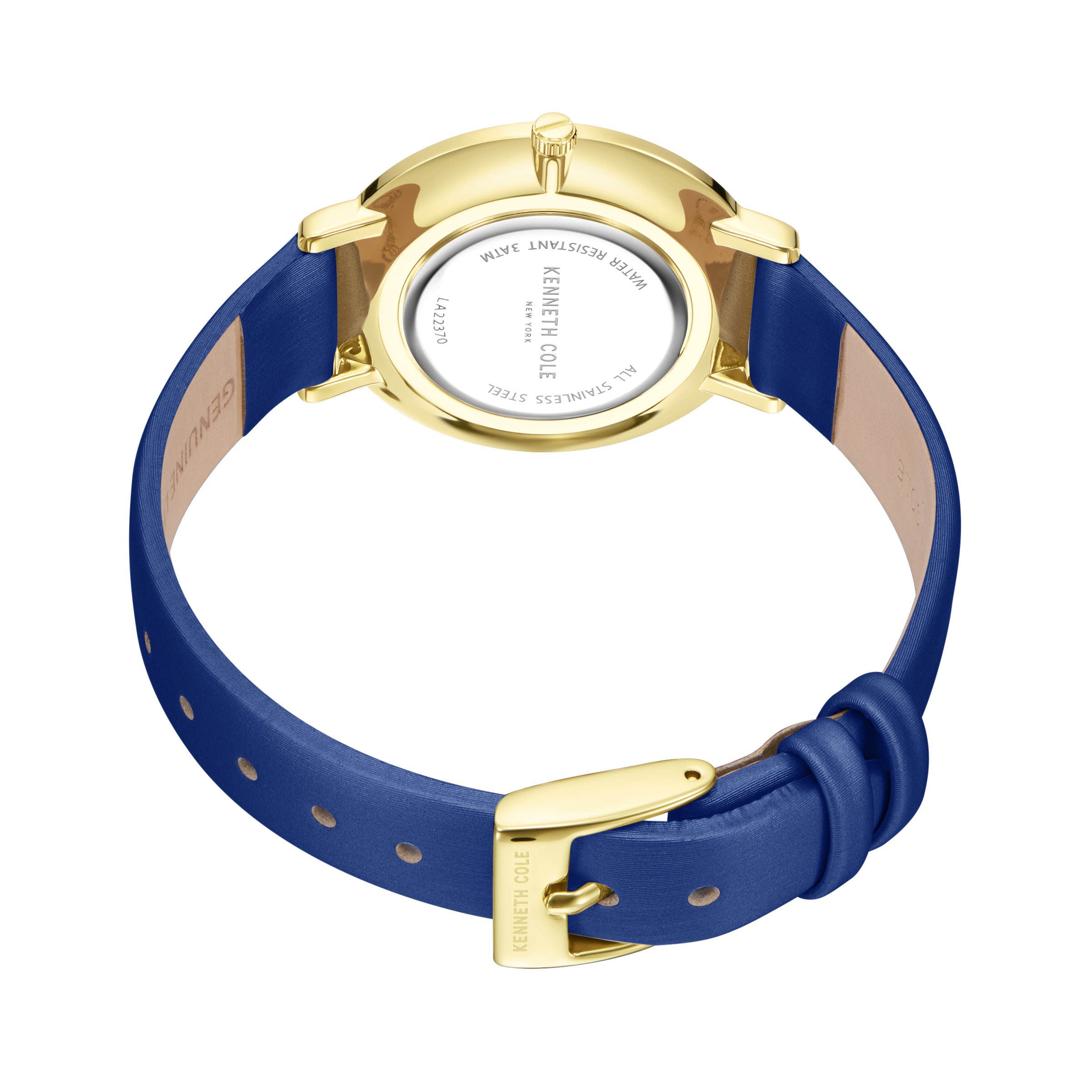 Preloved - Kenneth Cole Diamond Watch — Blue, view 2