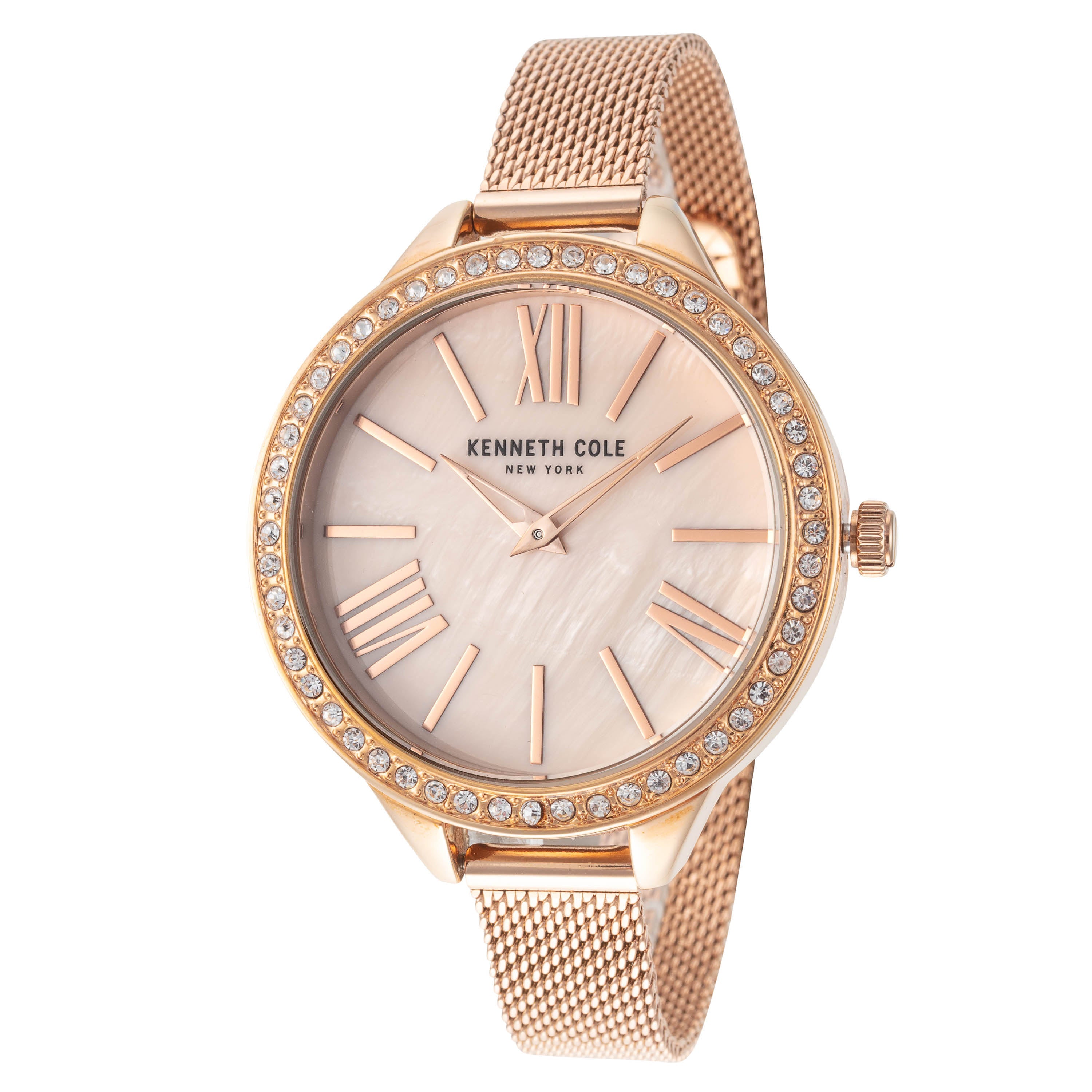 Preloved - Kenneth Cole Crystal-Set Quartz Watch — Rose gold by Preloved - Kenneth Cole
