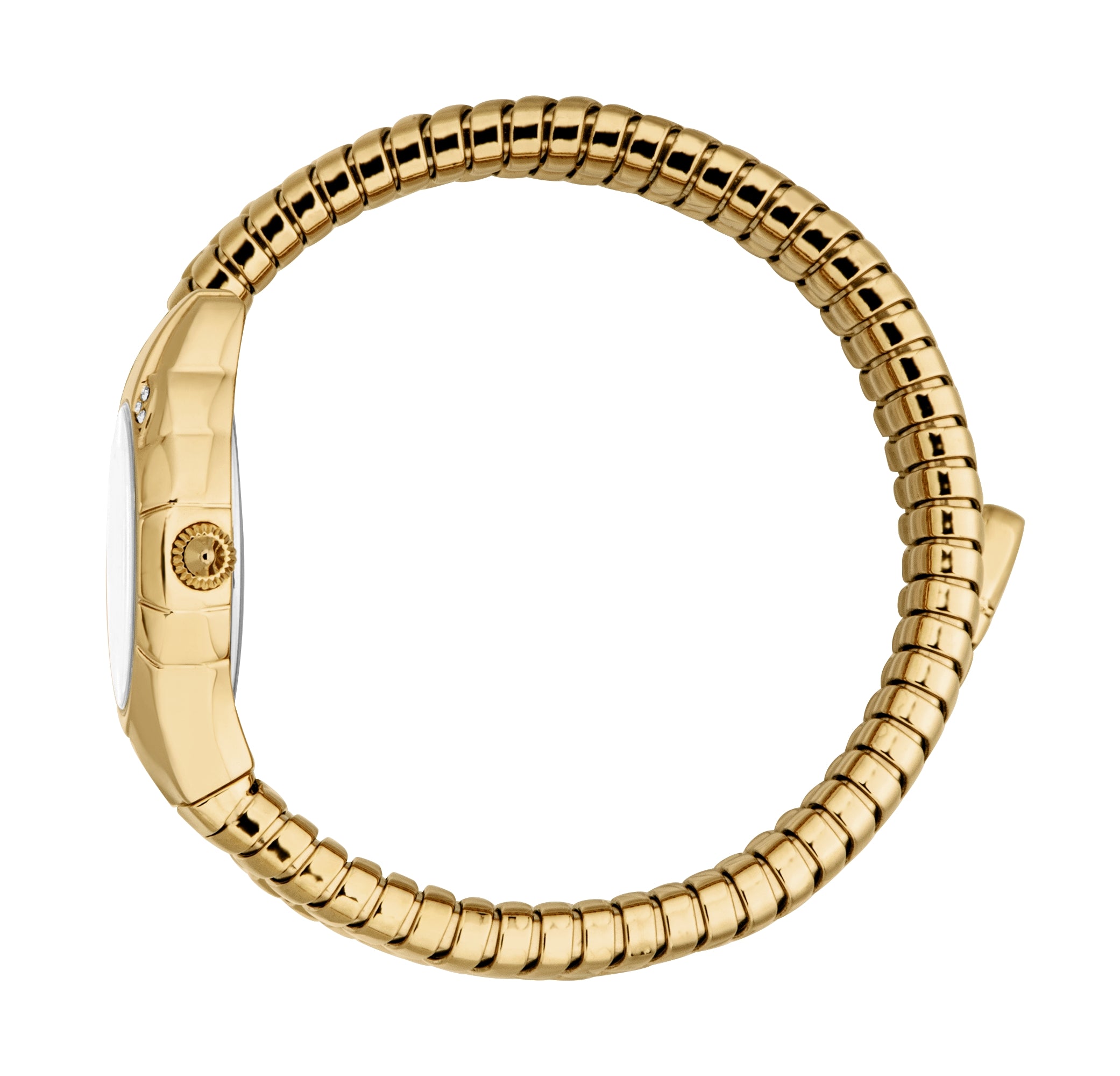 Preloved - Just Cavalli Gold-Tone Coiled Bracelet Watch — Gold, view 3