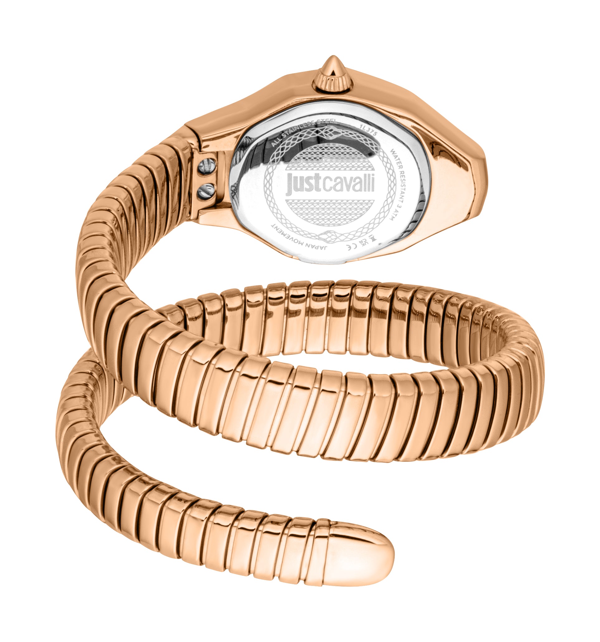 Preloved - Just Cavalli Snake-Textured Quartz Watch — Rose gold, view 2