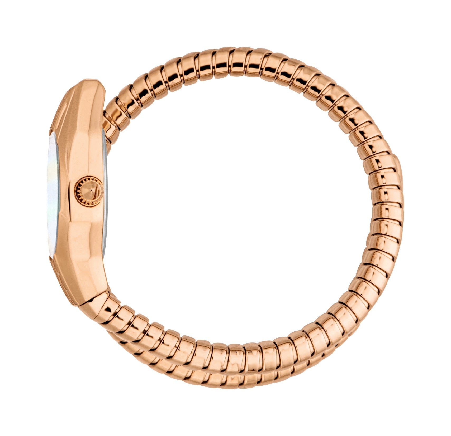 Preloved - Just Cavalli Snake-Textured Quartz Watch — Rose gold, view 3