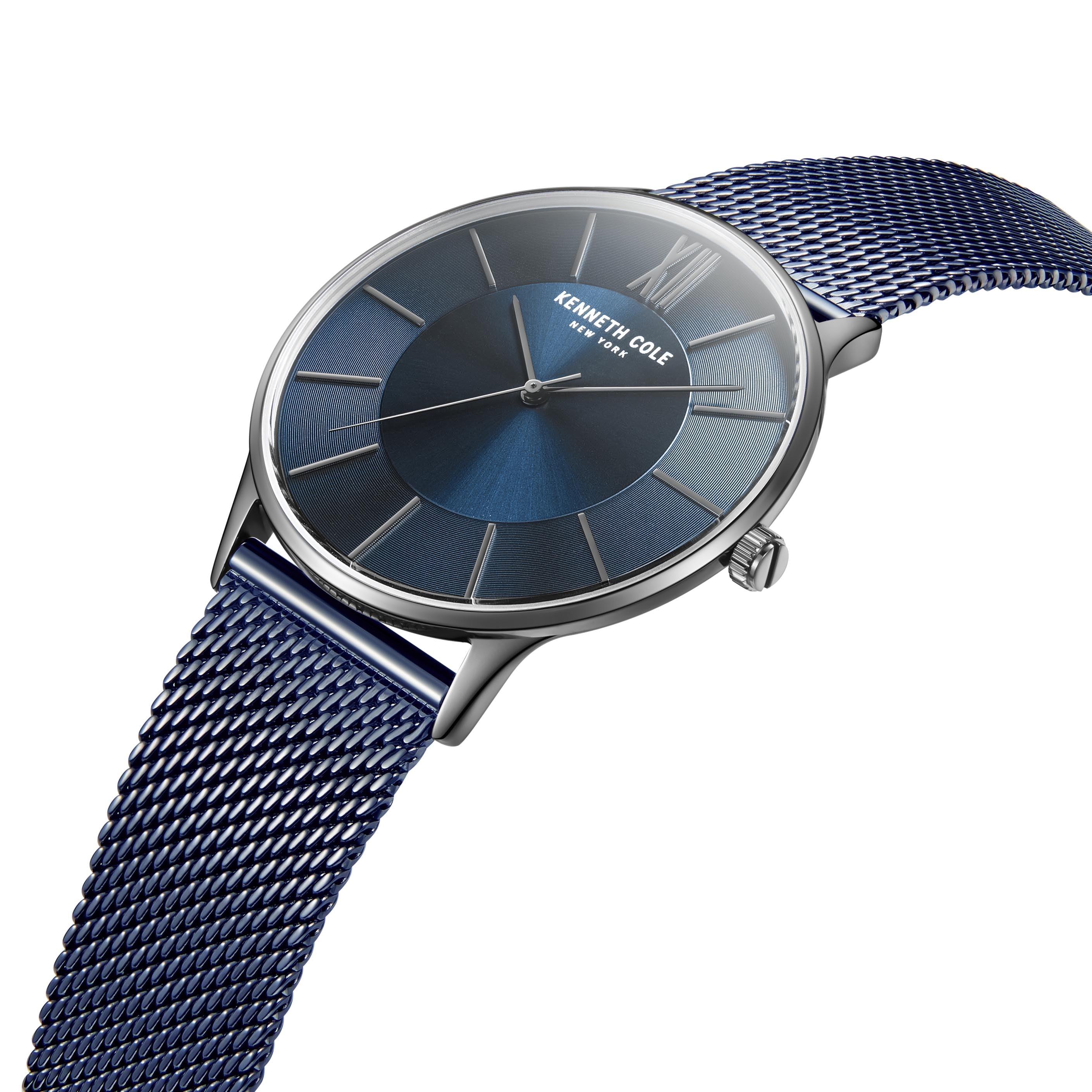 Preloved - Kenneth Cole Minimalist 42mm Quartz Watch — Blue, view 3