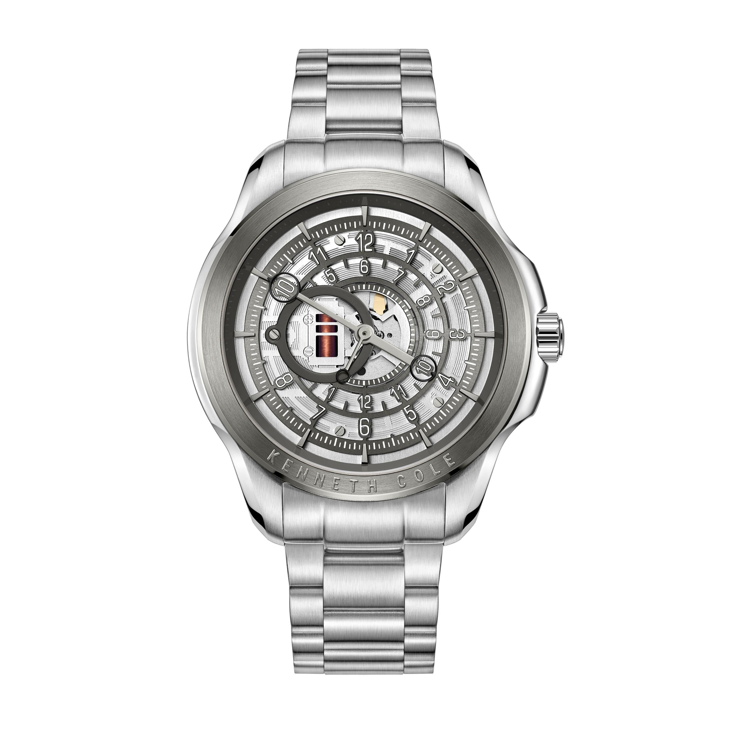 Preloved - Kenneth Cole 44mm Quartz Watch — Silver by Preloved - Kenneth Cole