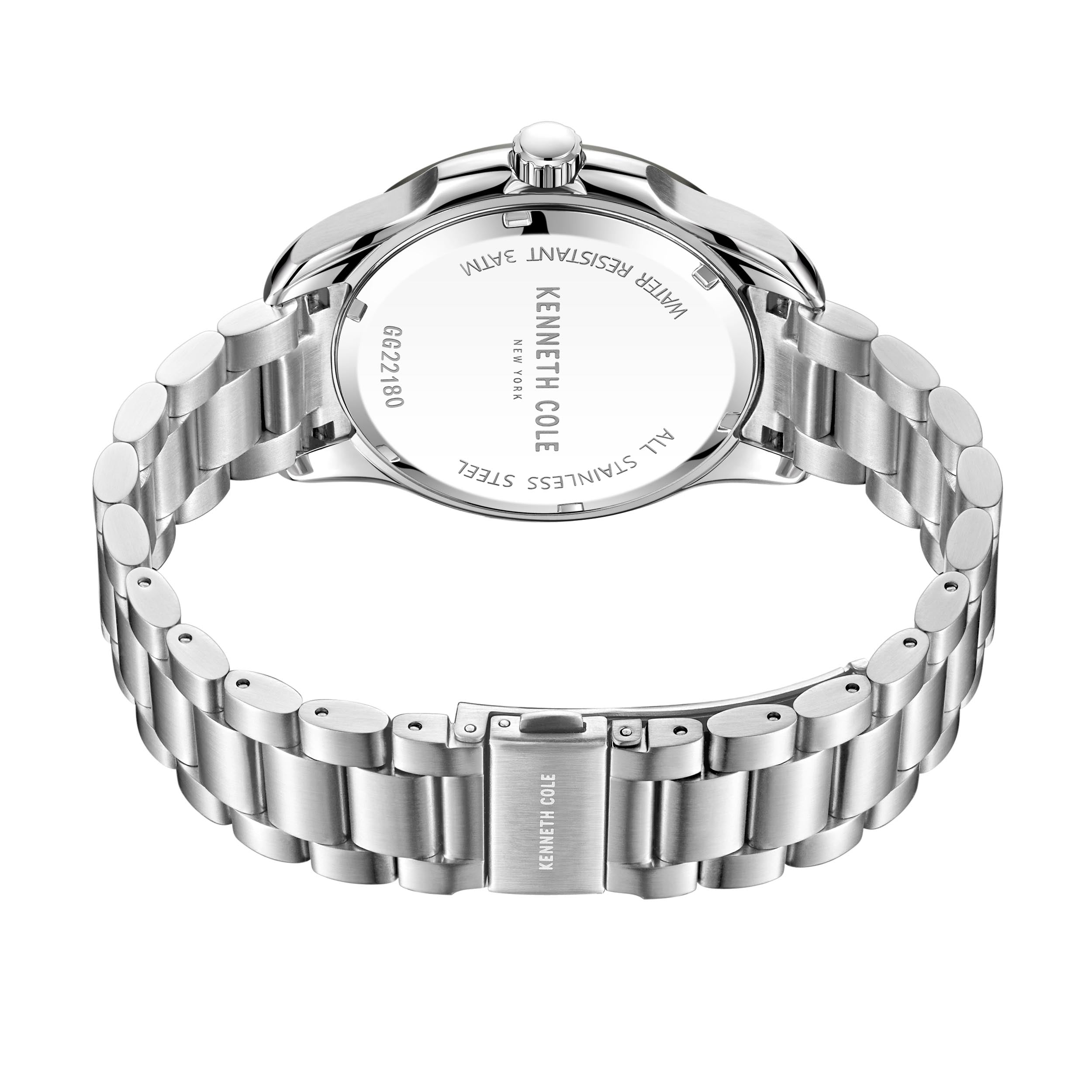 Preloved - Kenneth Cole 44mm Quartz Watch — Silver, view 2