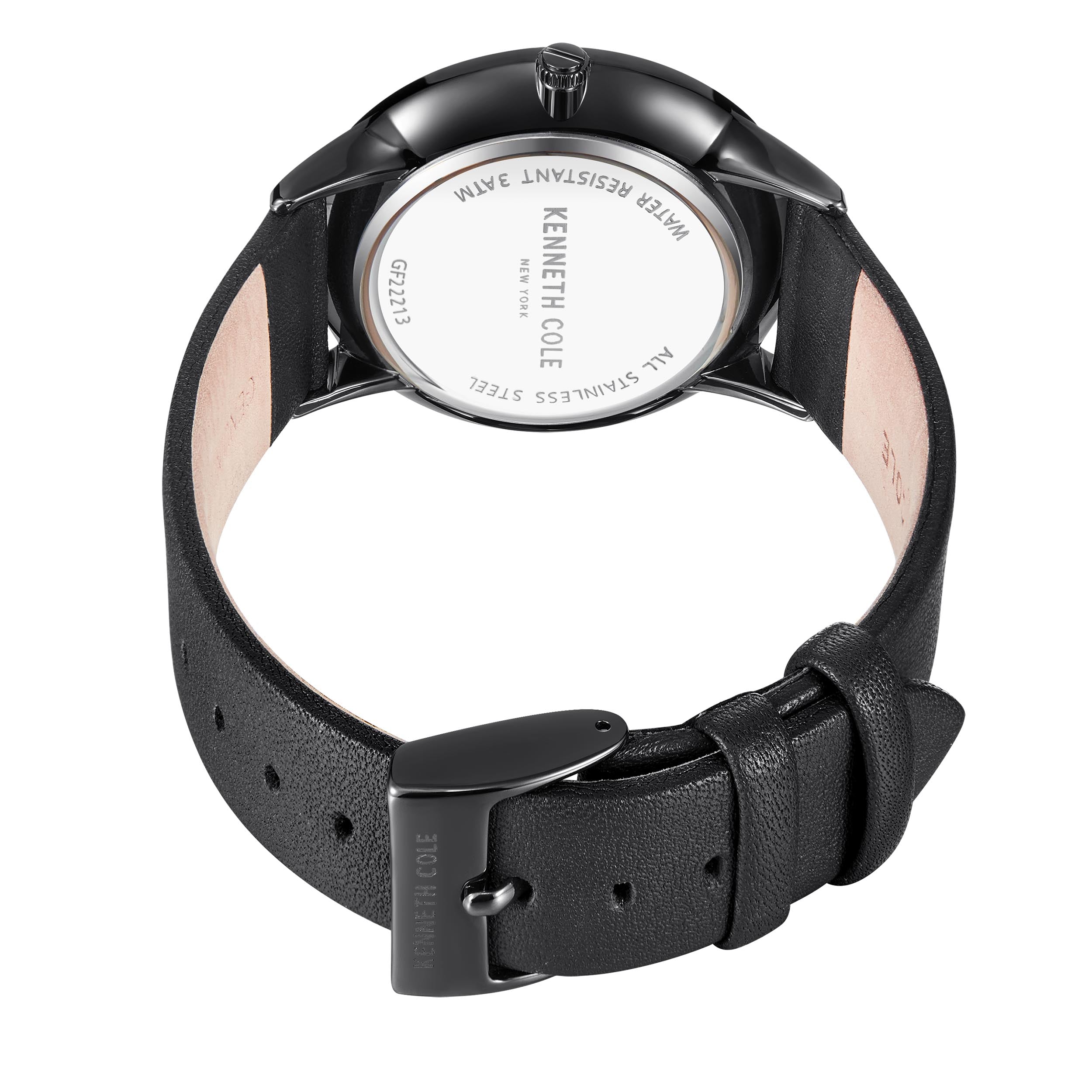 Preloved - Kenneth Cole Dual Subdial Quartz Watch — Black, view 2