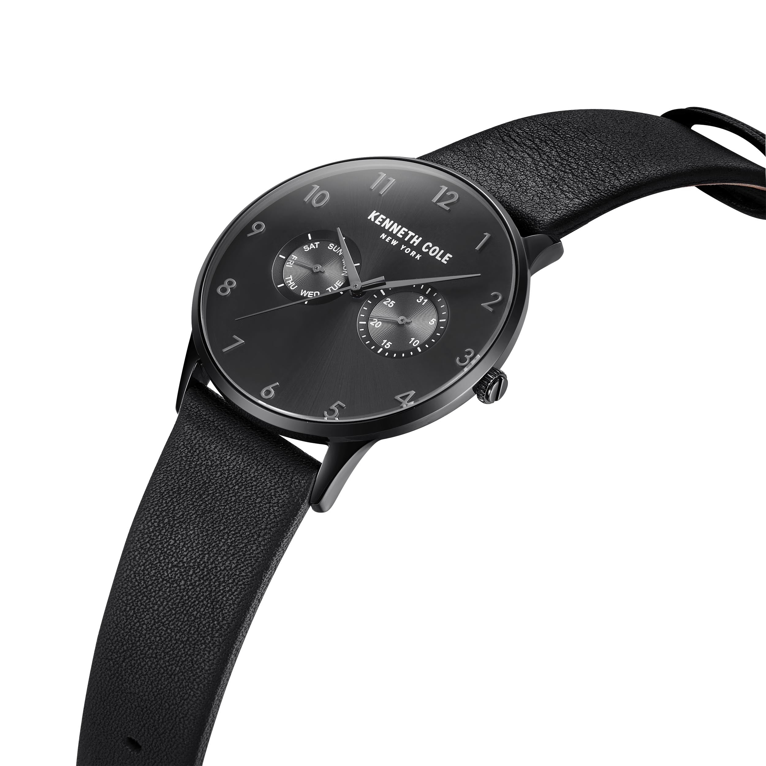 Preloved - Kenneth Cole Dual Subdial Quartz Watch — Black, view 3
