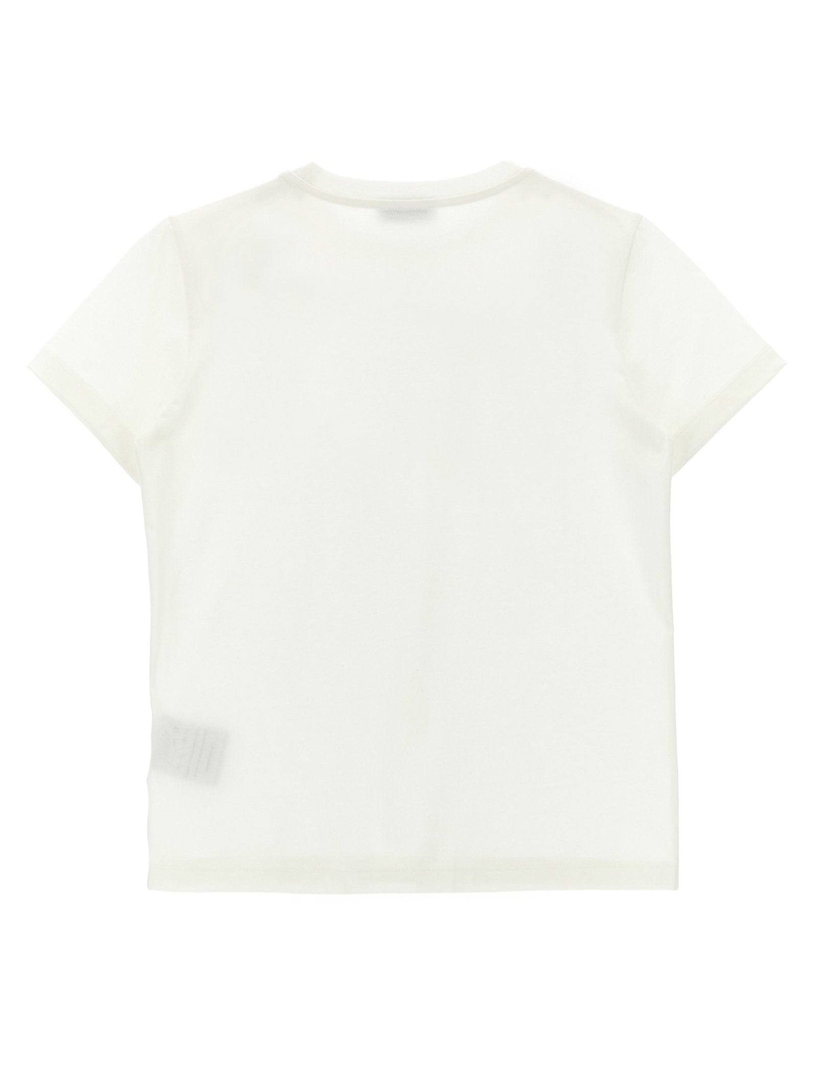 Moncler Enfant Logo-Print Cotton Jersey T-Shirt — White, view 2