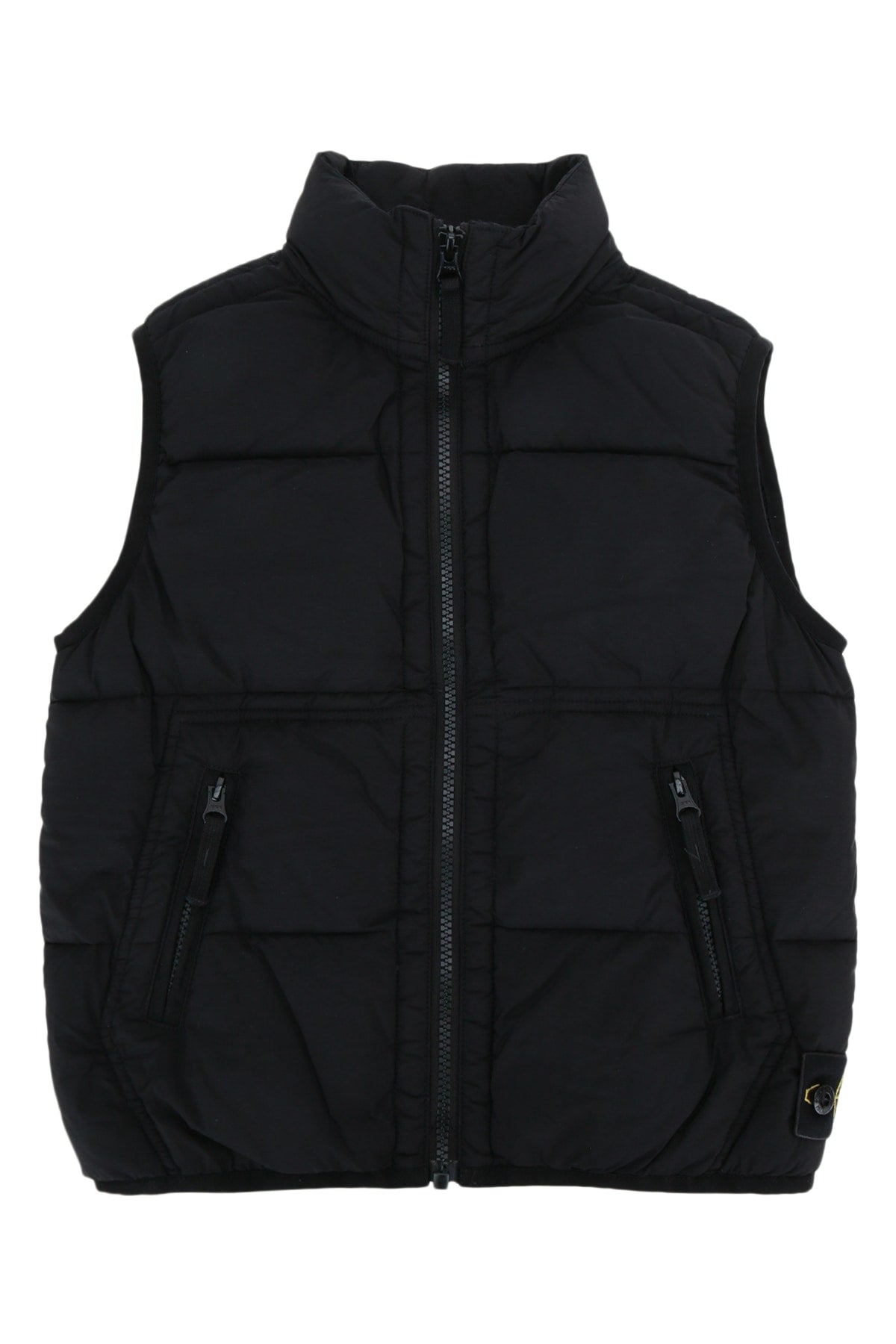 Stone Island Kids Quilted Down Vest — Black by Stone Island Kids