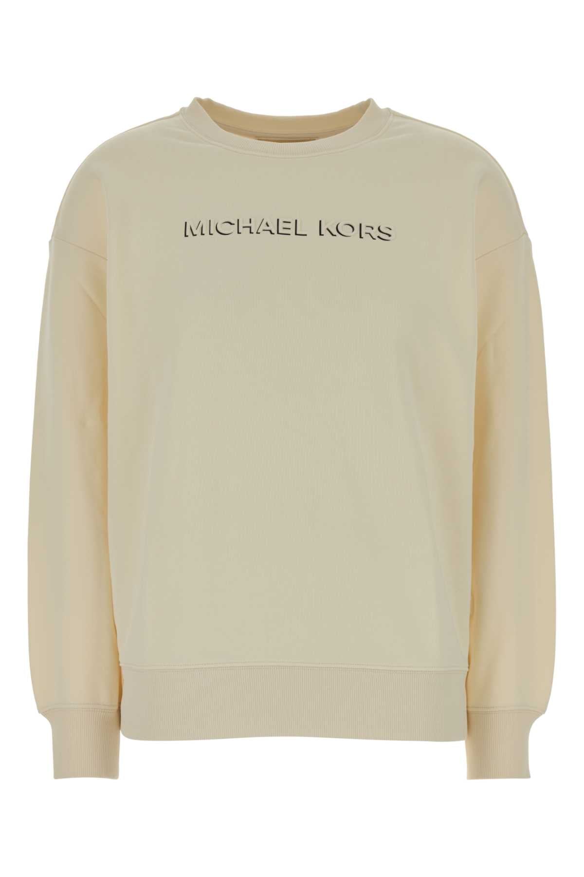Michael By Michael Kors Shdw Sweatshirt — Beige by Michael By Michael Kors