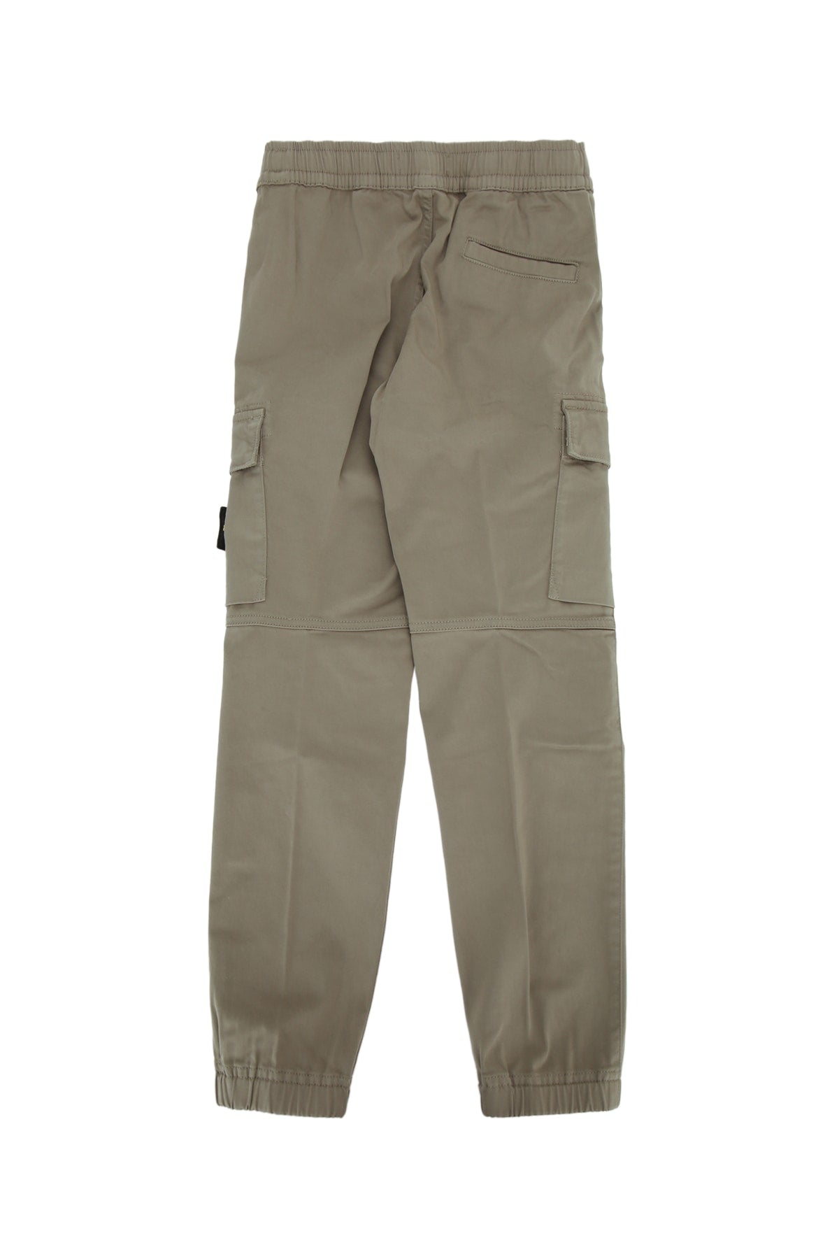 Stone Island Kids Multi-Pocket Cotton Cargo Pants — Beige, view 2