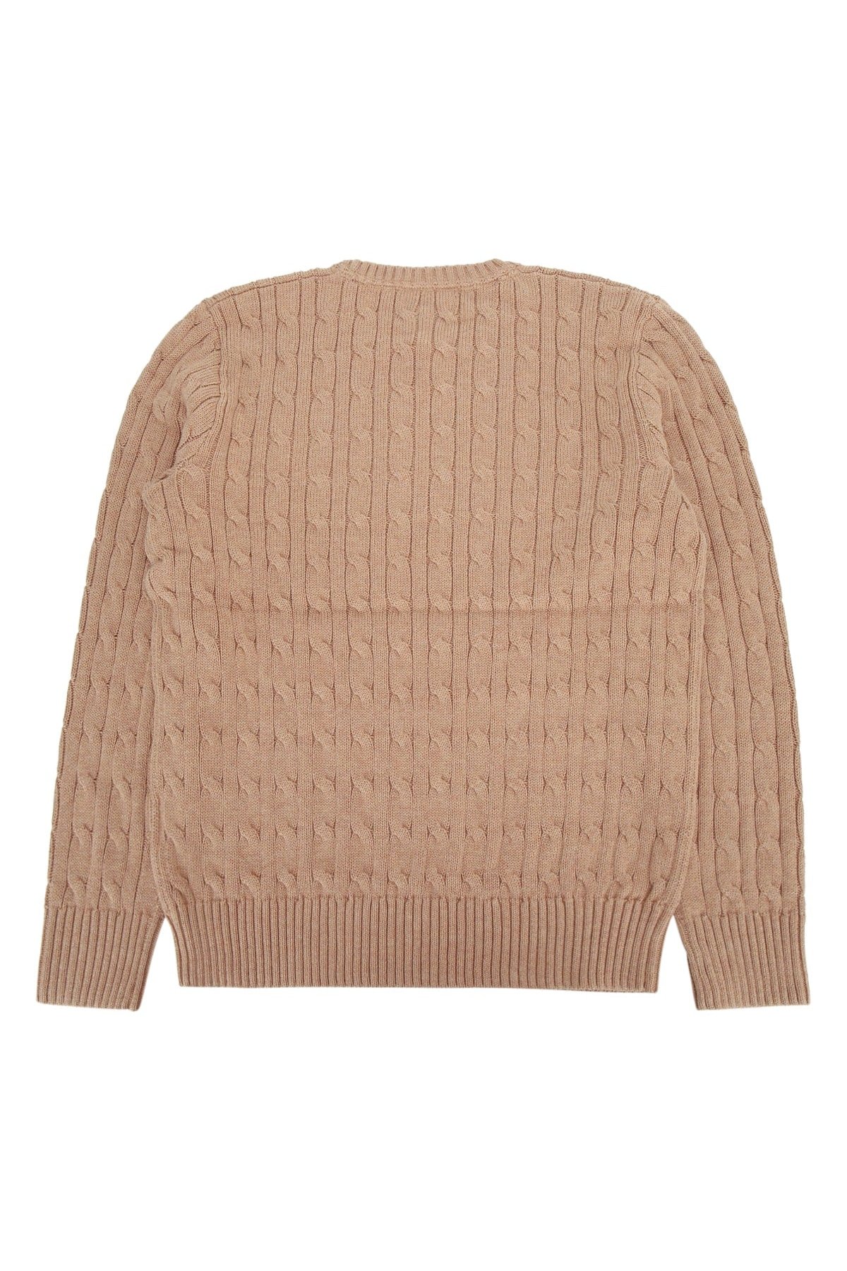 Polo Ralph Lauren Jr Cable-Knit Sweater — Beige, view 2