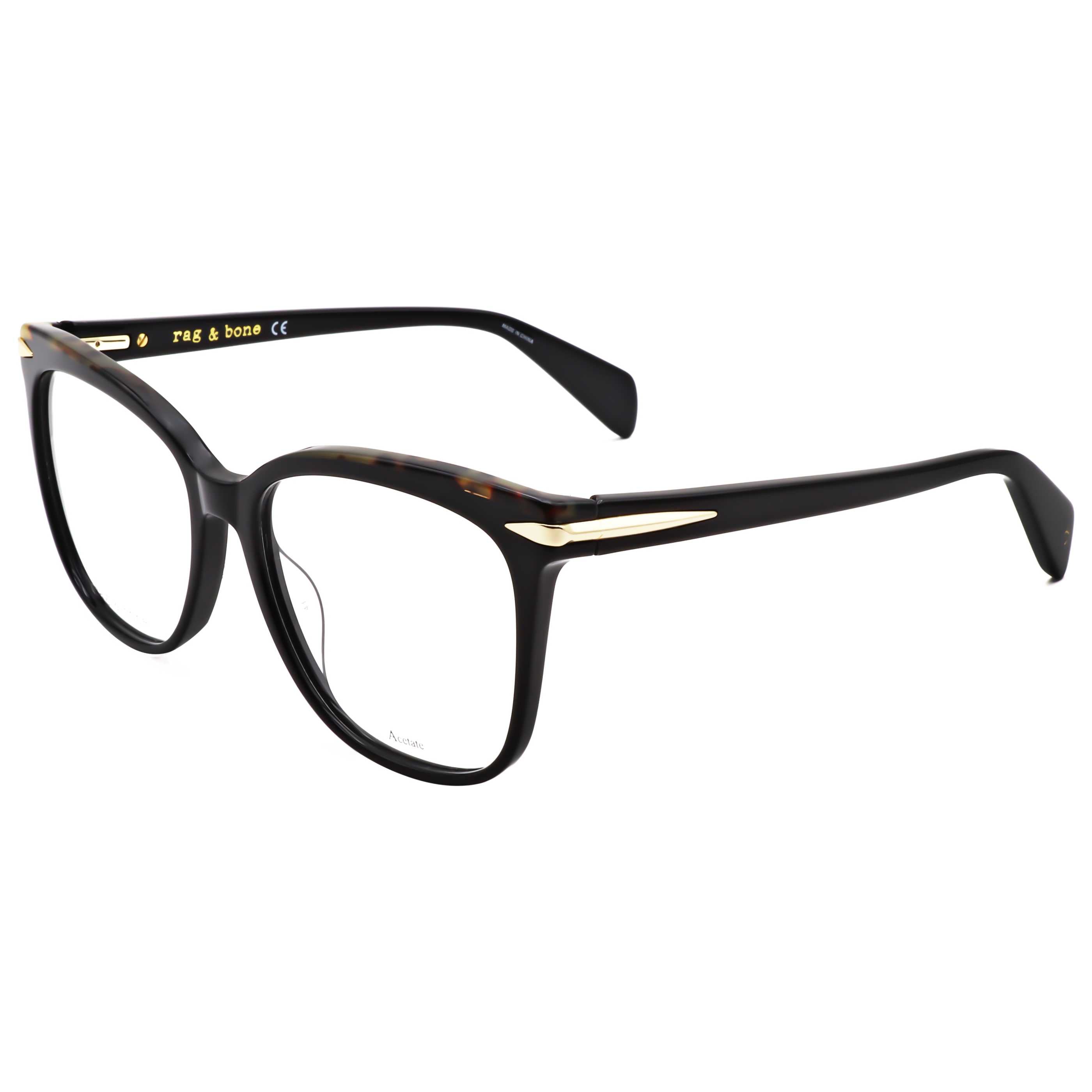 Preloved - Rag & Bone RNB302480753 Eyeglasses — Black by Preloved - Rag & Bone