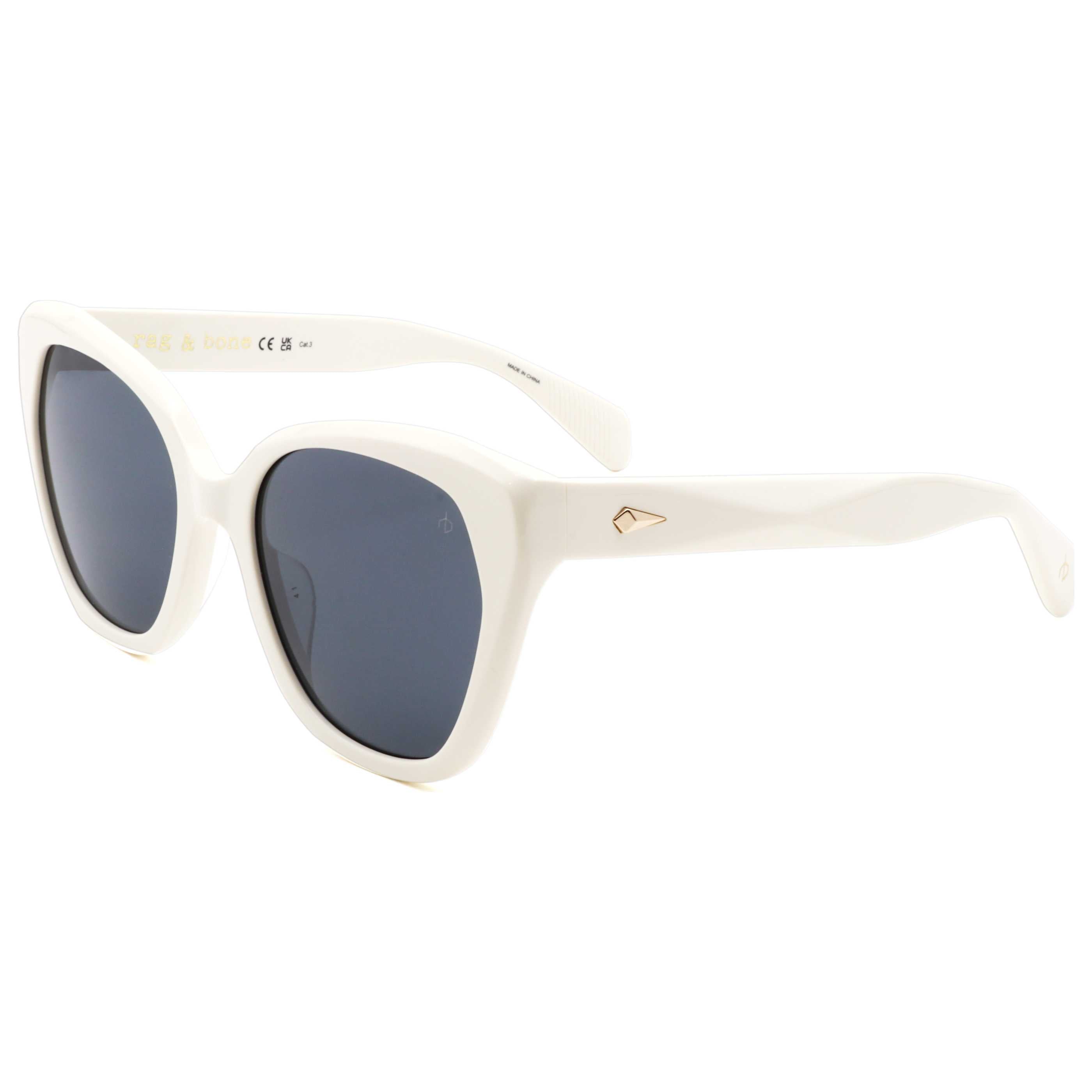 Preloved - Rag & Bone RNB1083SVK654 Sunglasses — White by Preloved - Rag & Bone