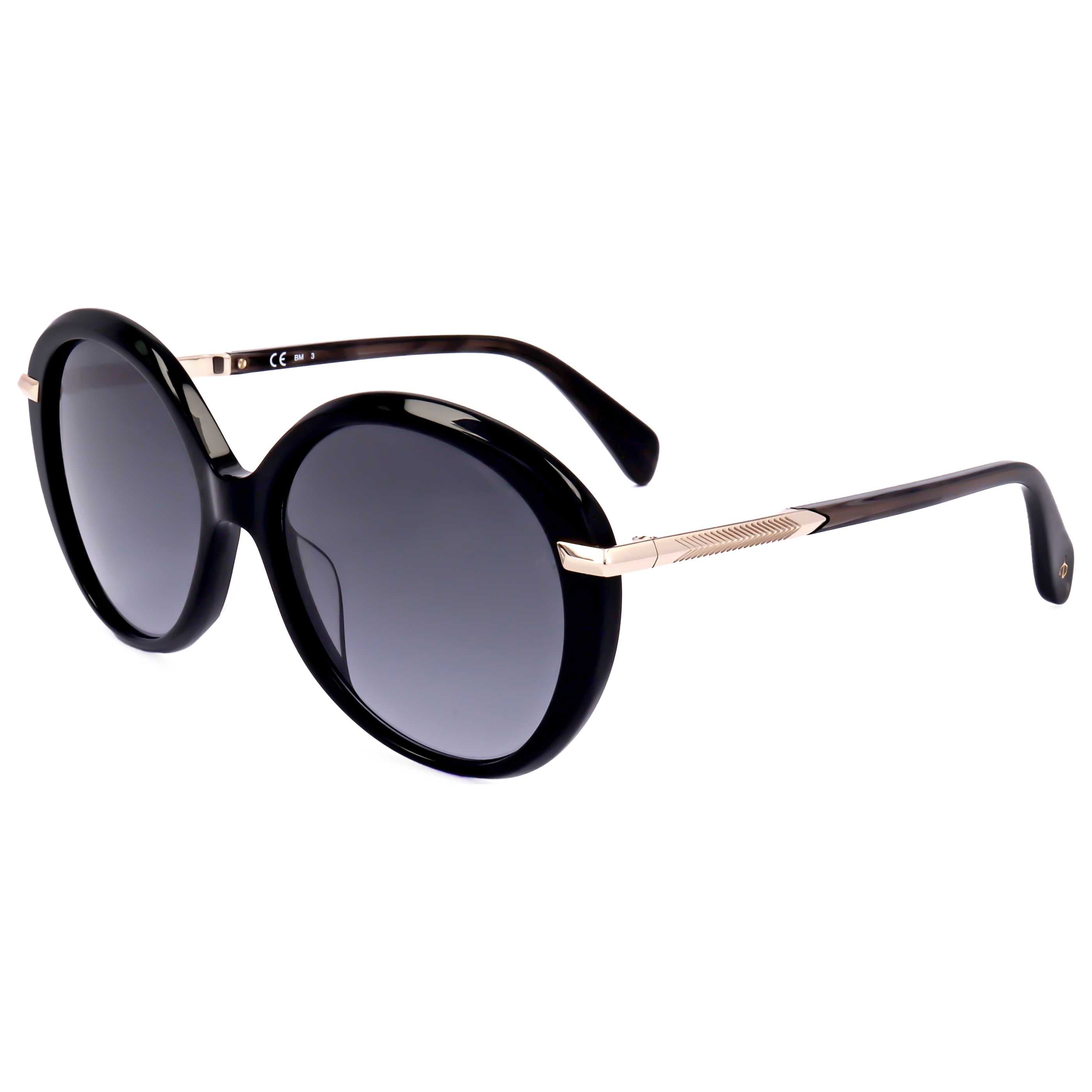 Preloved - Rag & Bone RNB1075S80756 Oversized Round Sunglasses — Black by Preloved - Rag & Bone