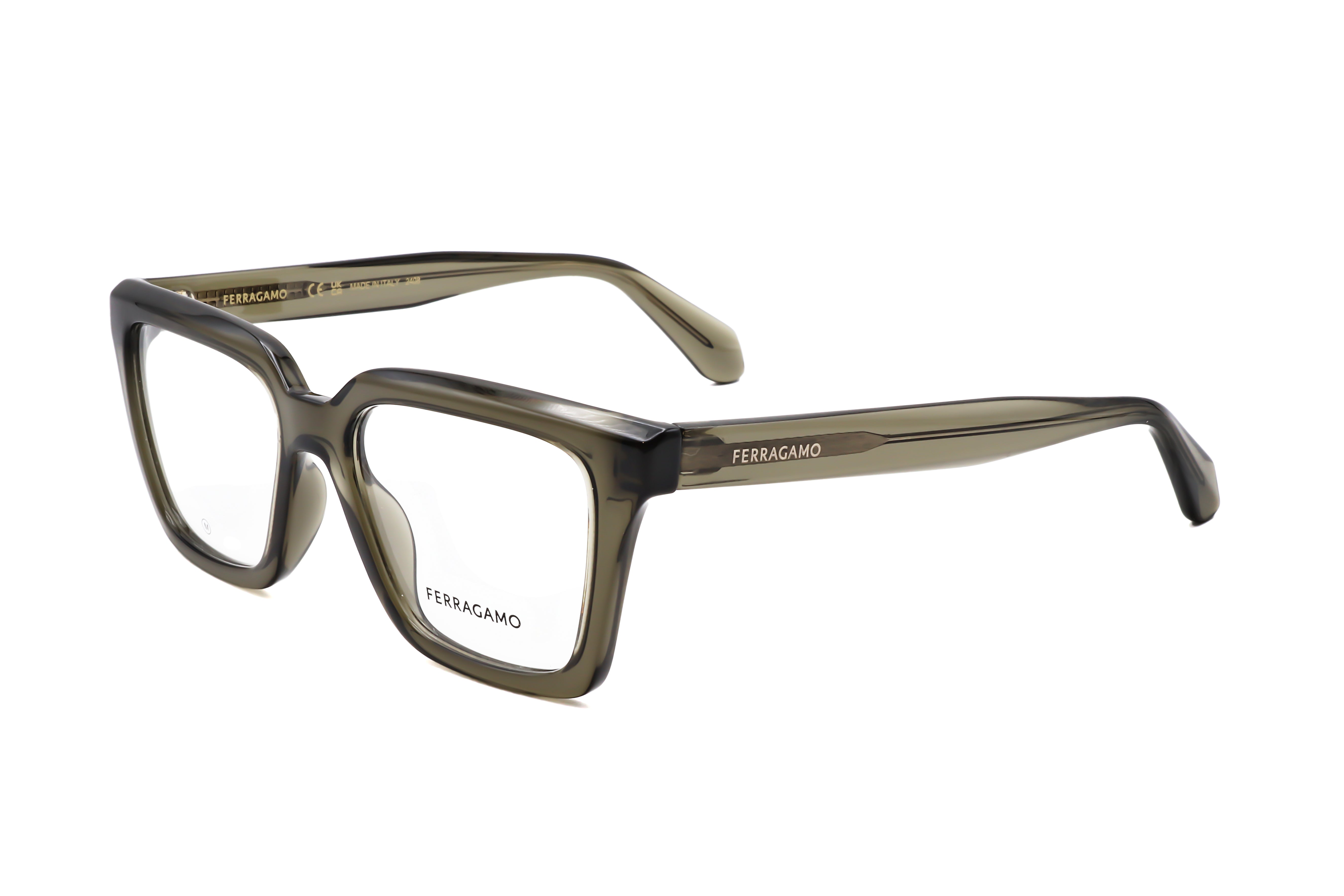 Preloved - Ferragamo SF298532052 Eyeglasses — Khaki by Preloved - Ferragamo