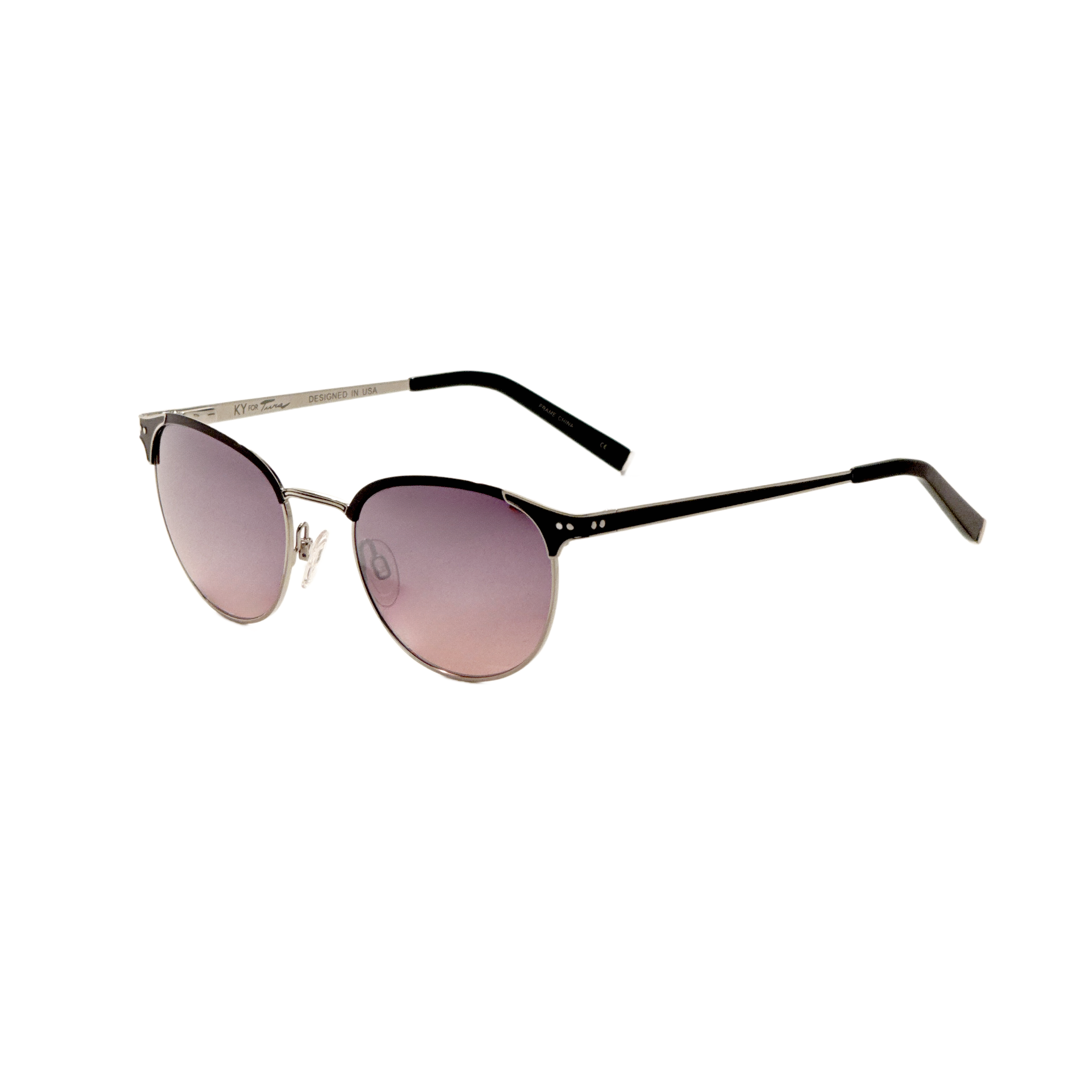 Preloved - Kate Young K701SIL50 Gradient Rose Sunglasses — Pink by Preloved - Kate Young