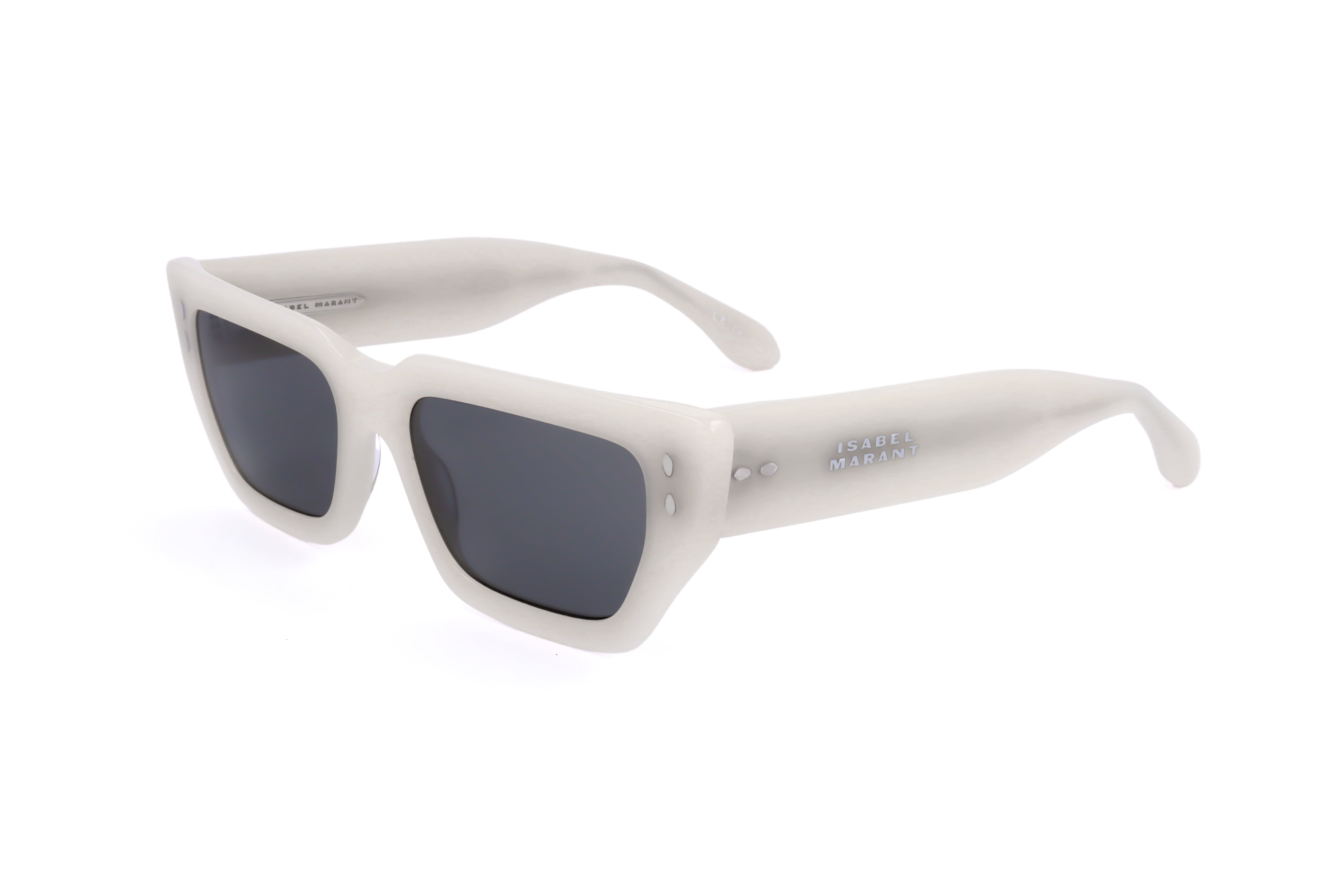 Preloved - Isabel Marant IM0159SSZJ54 Ivory Frame Sunglasses — White by Preloved - Isabel Marant