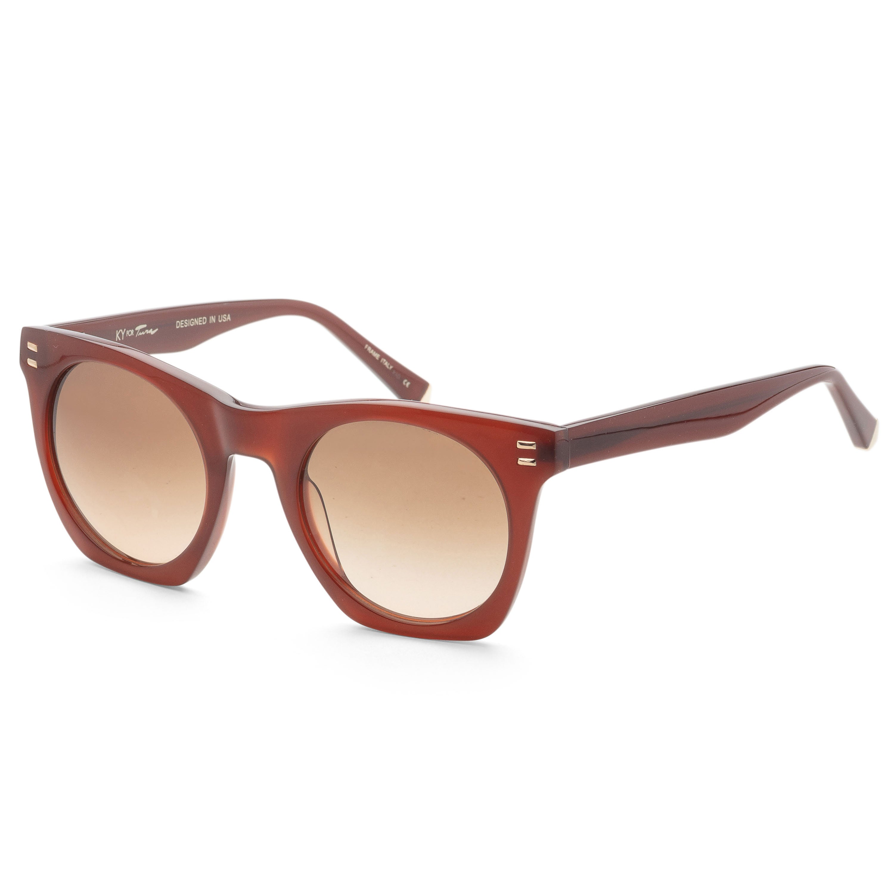 Preloved - Kate Young K550BRN50 Gradient Lens Sunglasses — Brown by Preloved - Kate Young