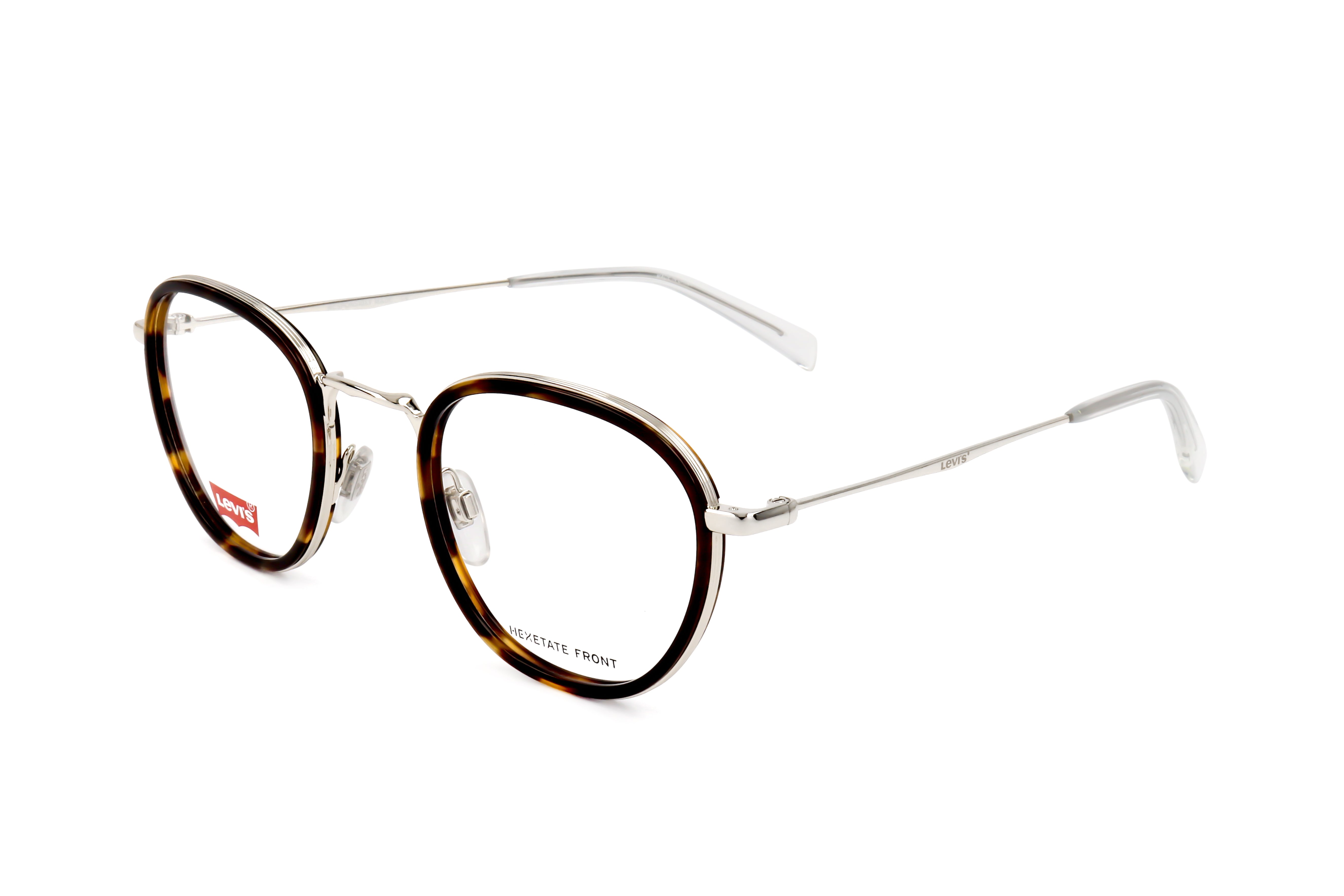Preloved - Levi'S LV501208651 Round Tortoiseshell Eyeglasses — Havana by Preloved - Levi'S