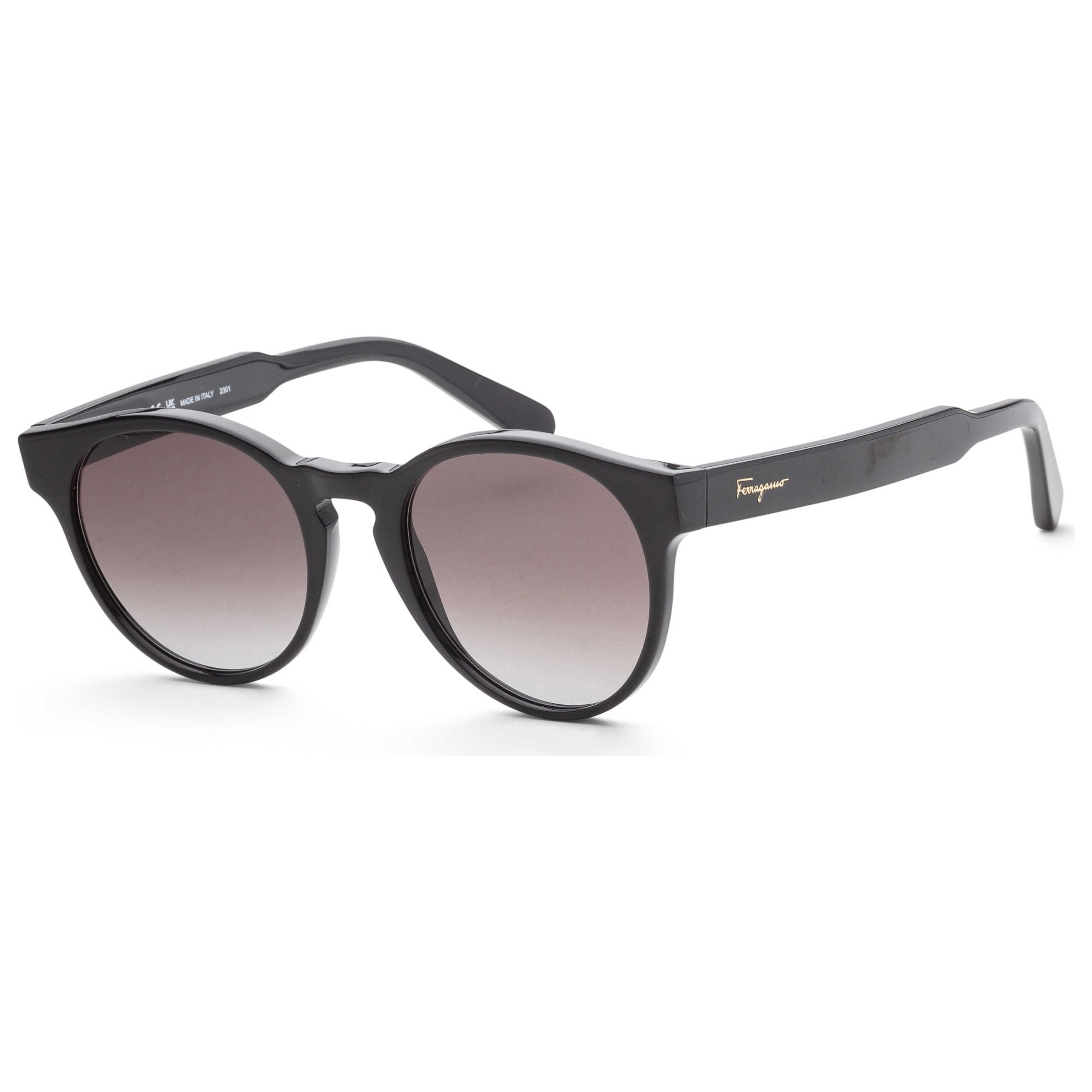 Preloved - Ferragamo SF1068S001 Round-Frame Sunglasses — Black by Preloved - Ferragamo