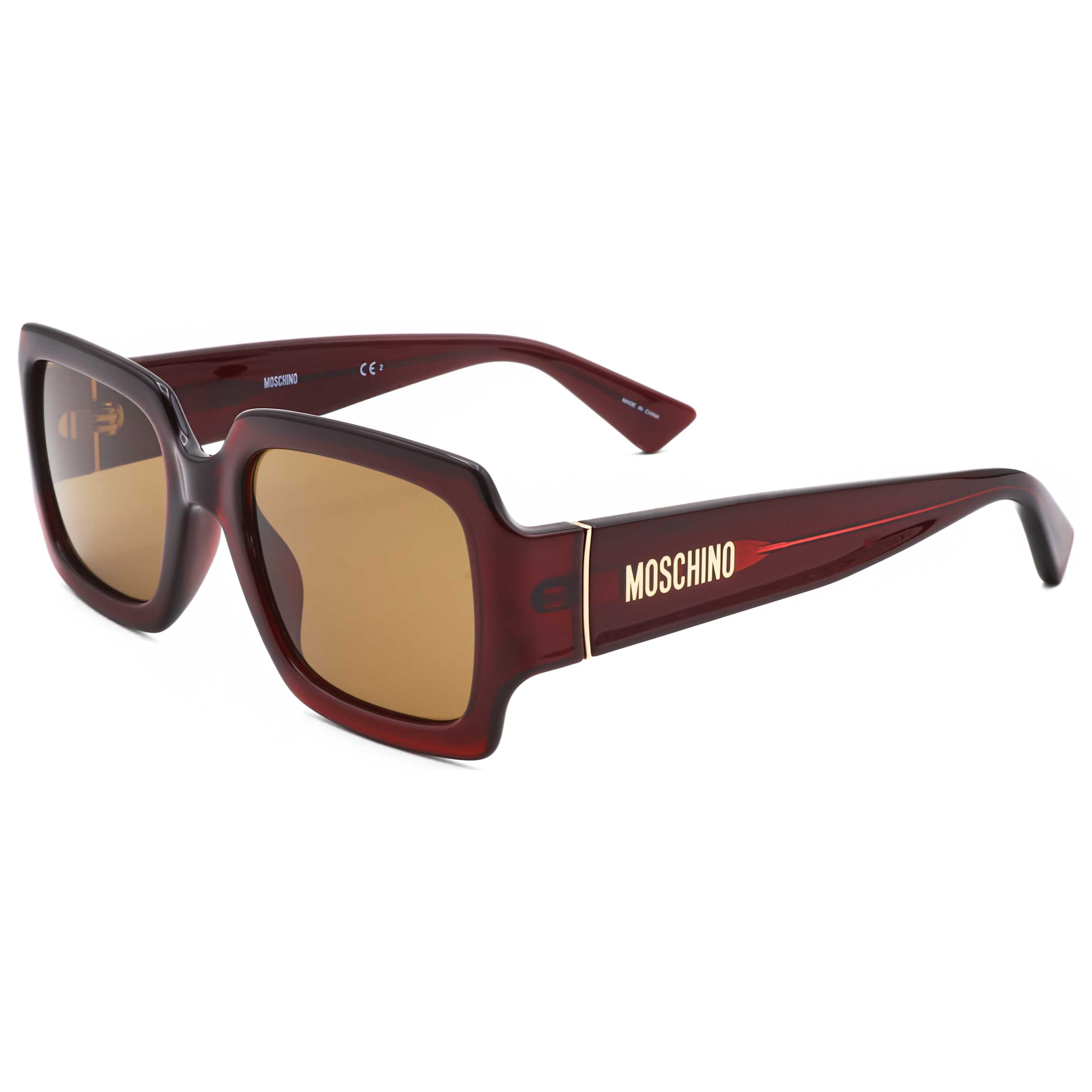 Preloved - Moschino MOS063SC9A53 Sunglasses — Burgundy by Preloved - Moschino